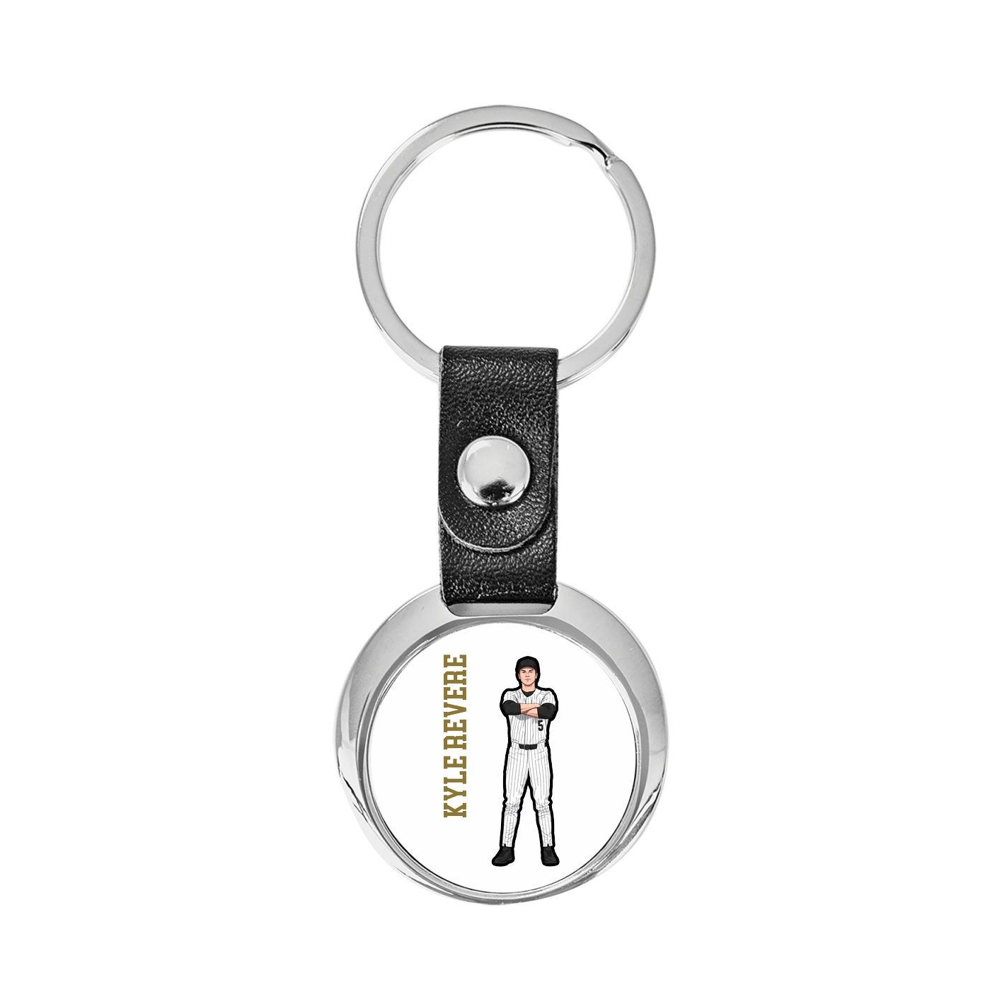 Key Chain — Name Vertical in Classic