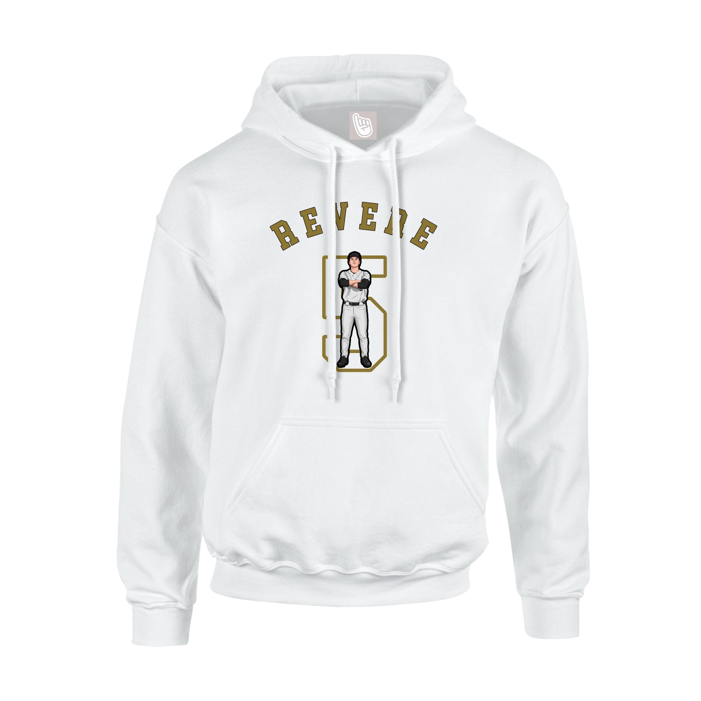Youth Hoodie — Shirsey Arch in White