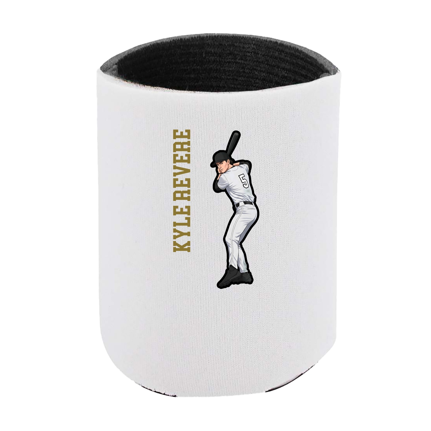 Can Holder — Name Vertical in White