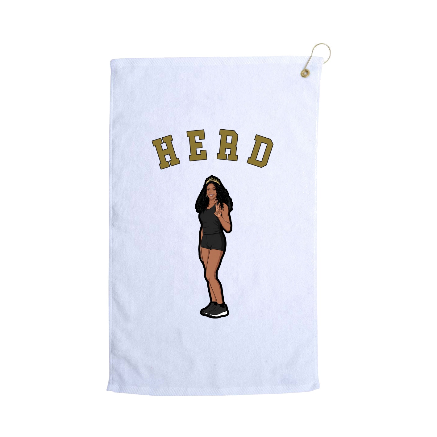 Golf Towel — Shirsey Arch in White