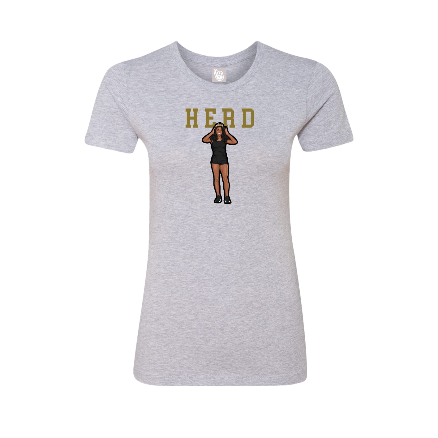 Fitted Women's Tee — Shirsey in Grey
