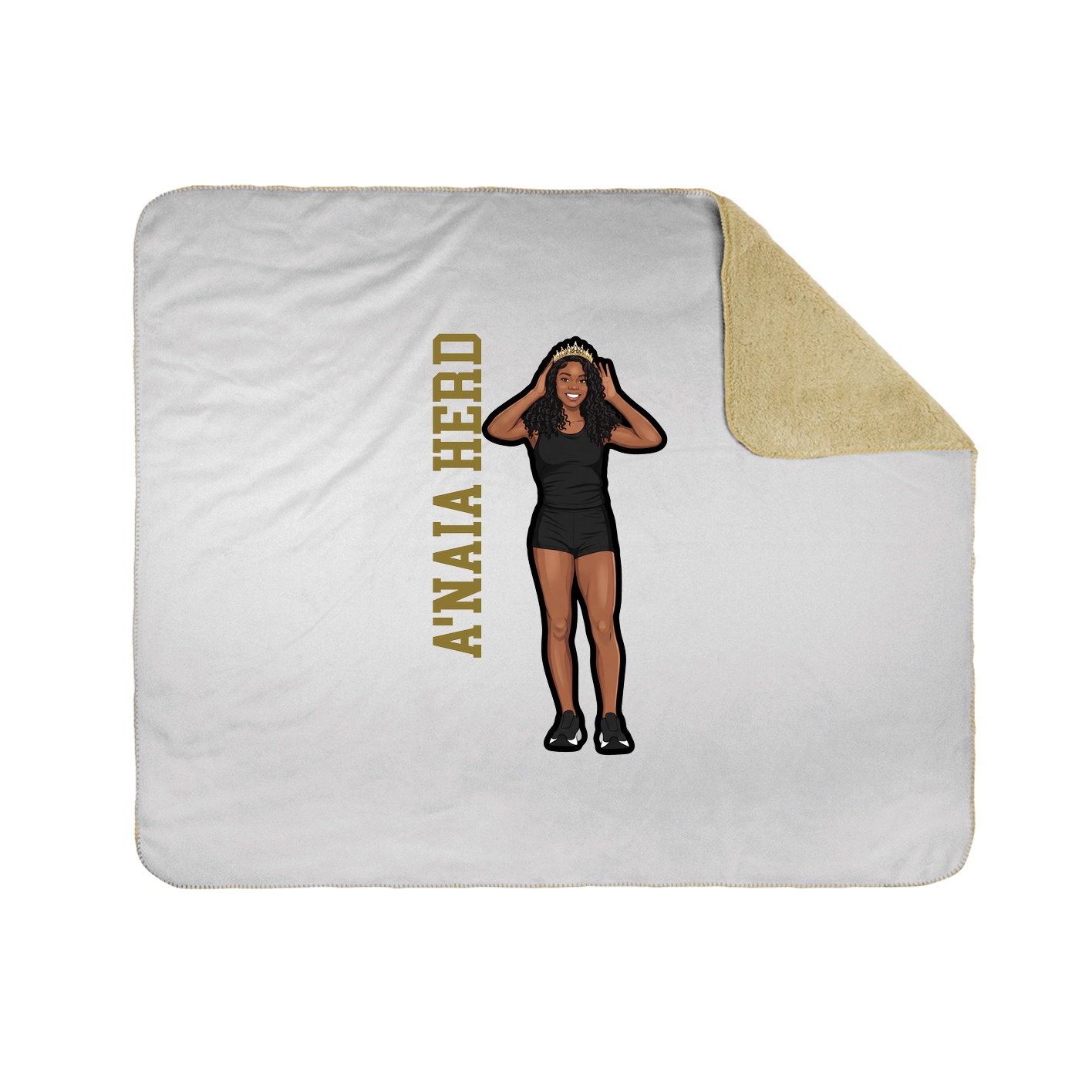 50x60 Sherpa Lined Throw Blanket