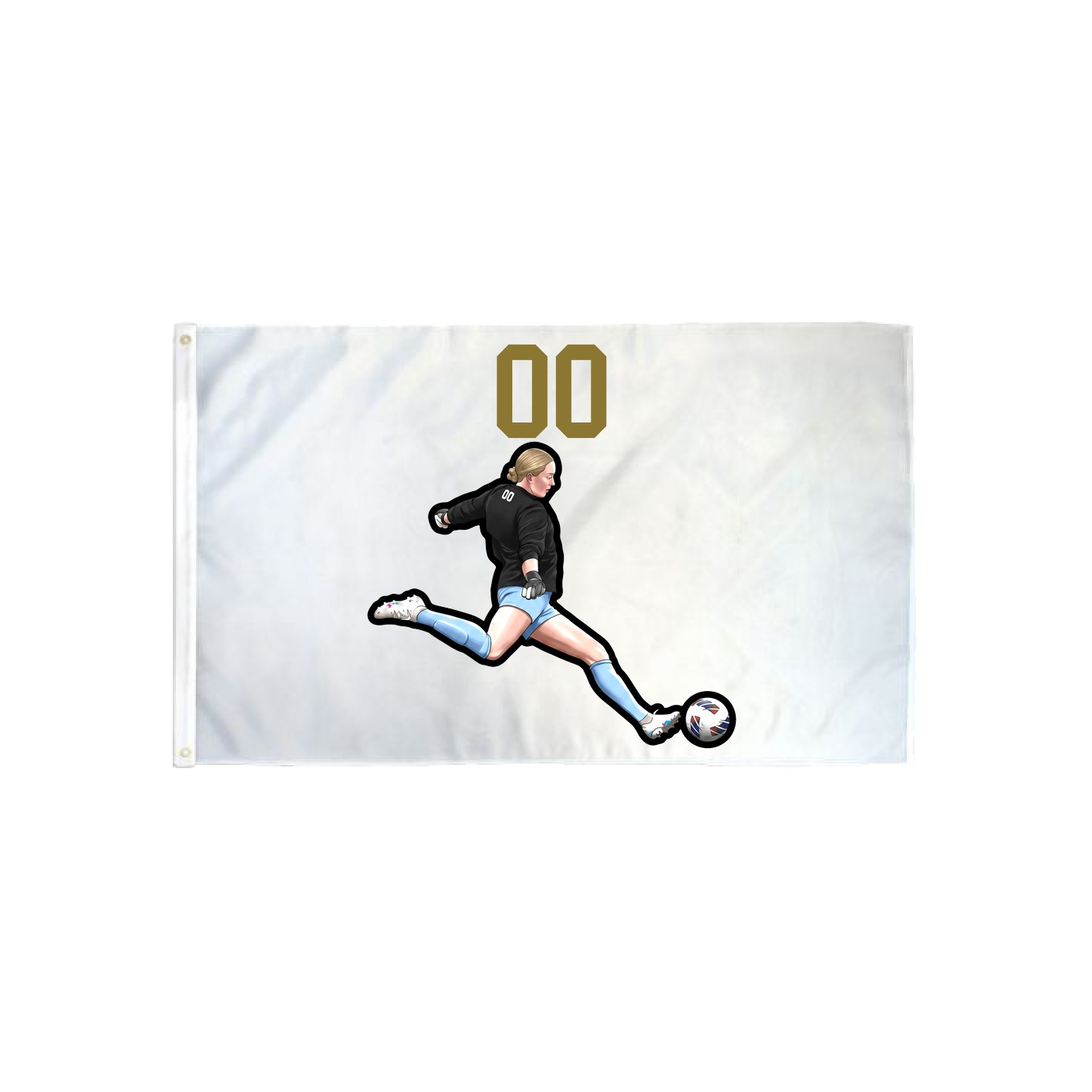 3x5 Flag — Number Top in Classic