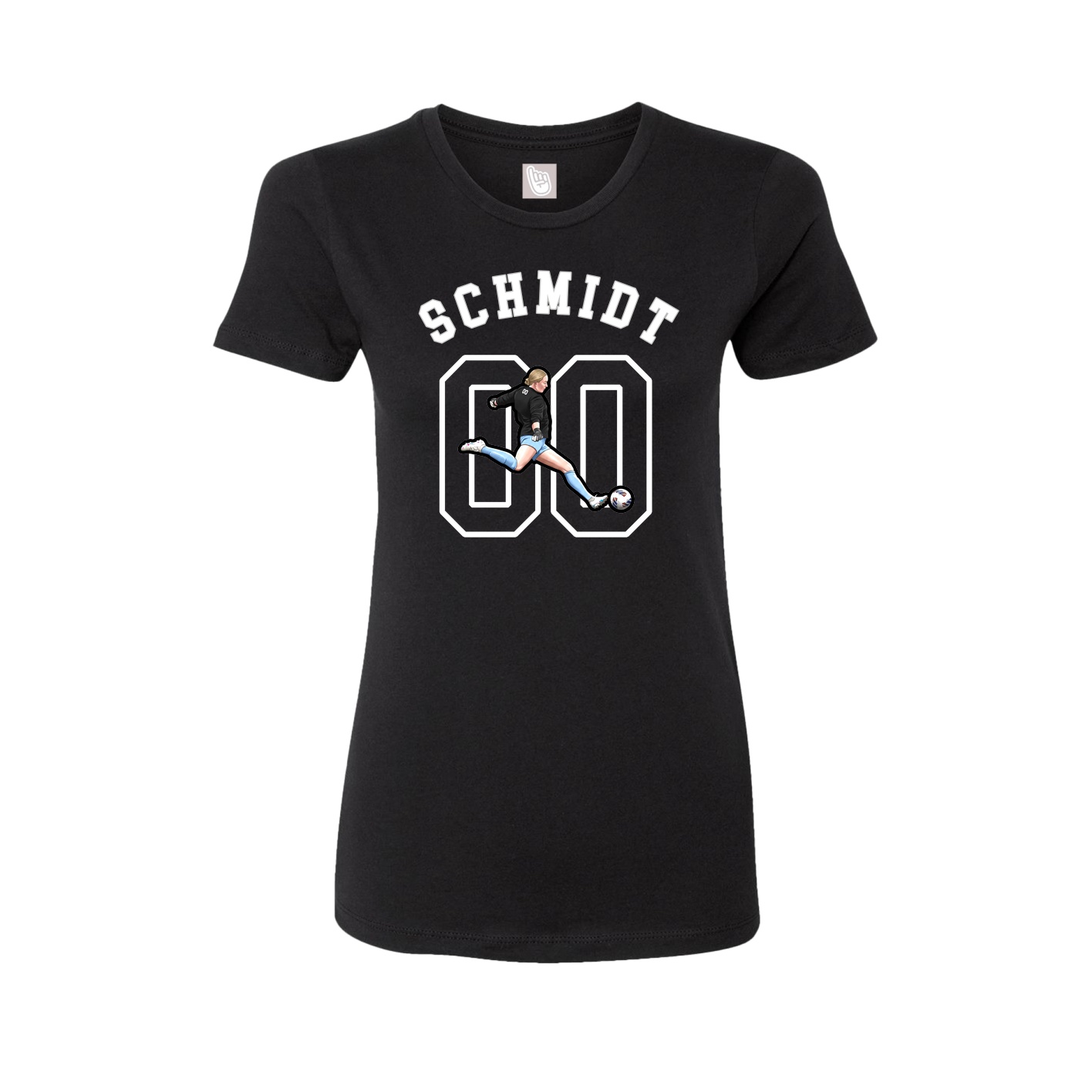 Fitted Women's Tee — Shirsey Arch in Black