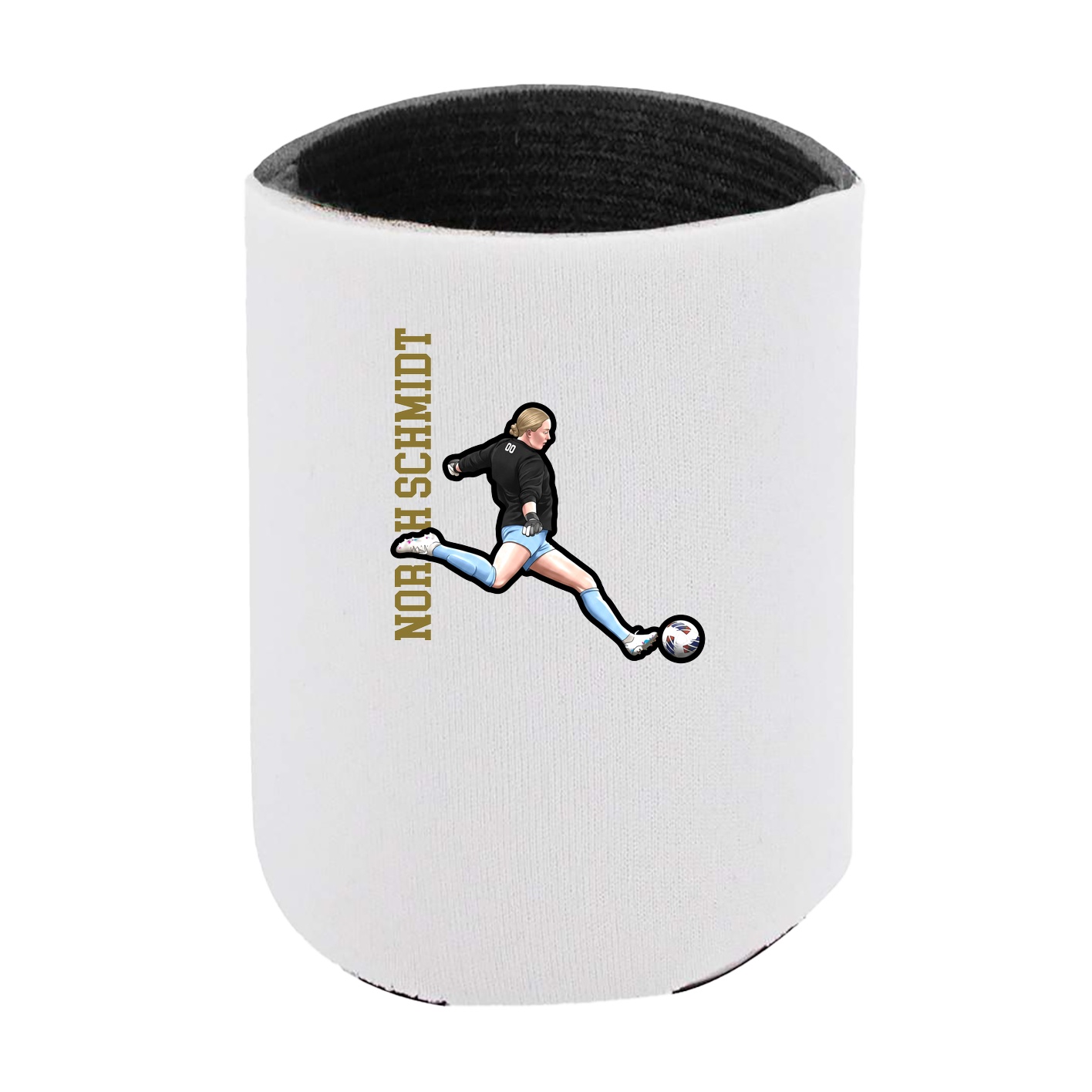 Can Holder — Name Vertical in White