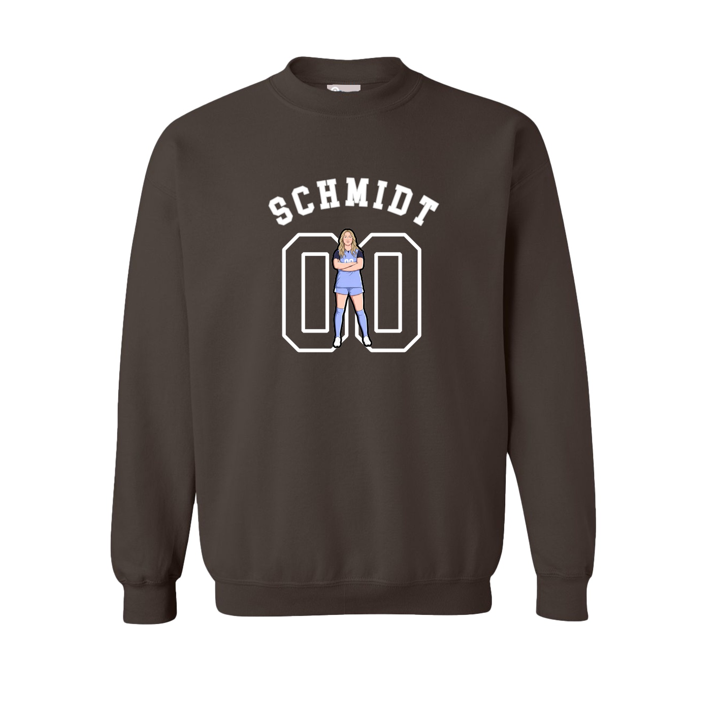 Fleece Crew — Shirsey Arch in Brown