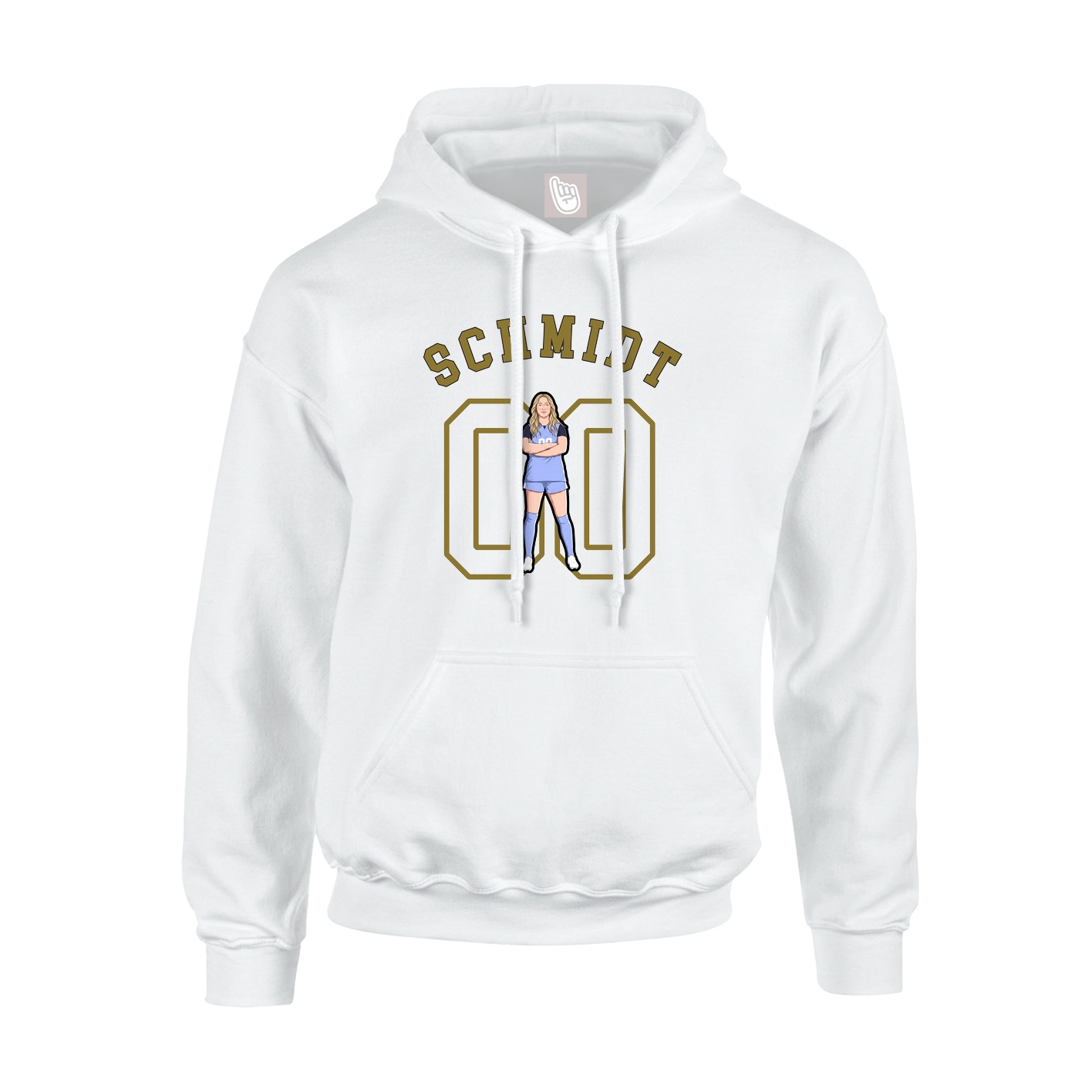 Youth Hoodie — Shirsey Arch in White