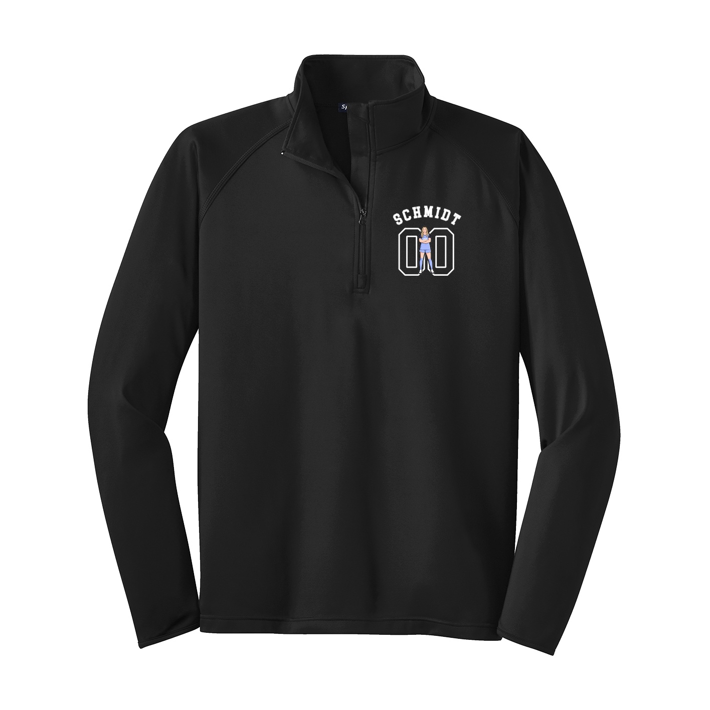 Q-Zip Pullover — Shirsey Arch in Black