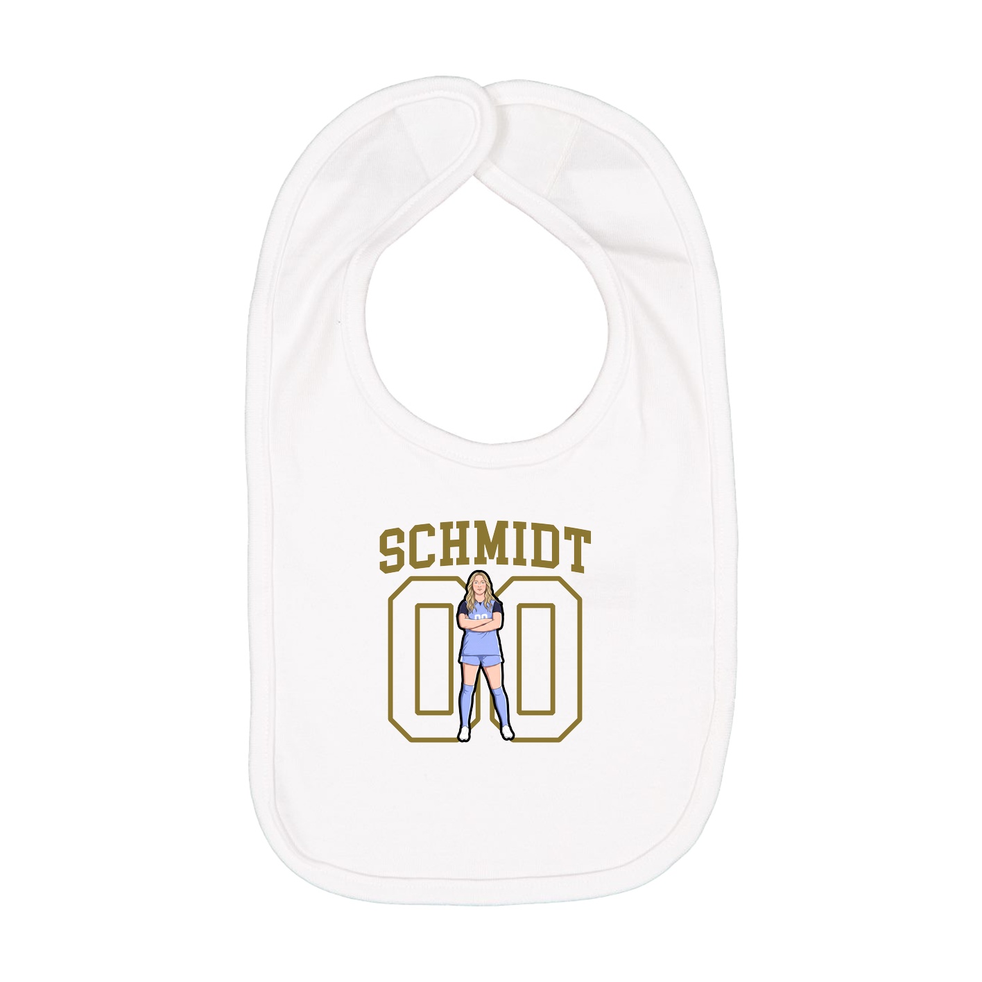 Infant Bib — Shirsey in White