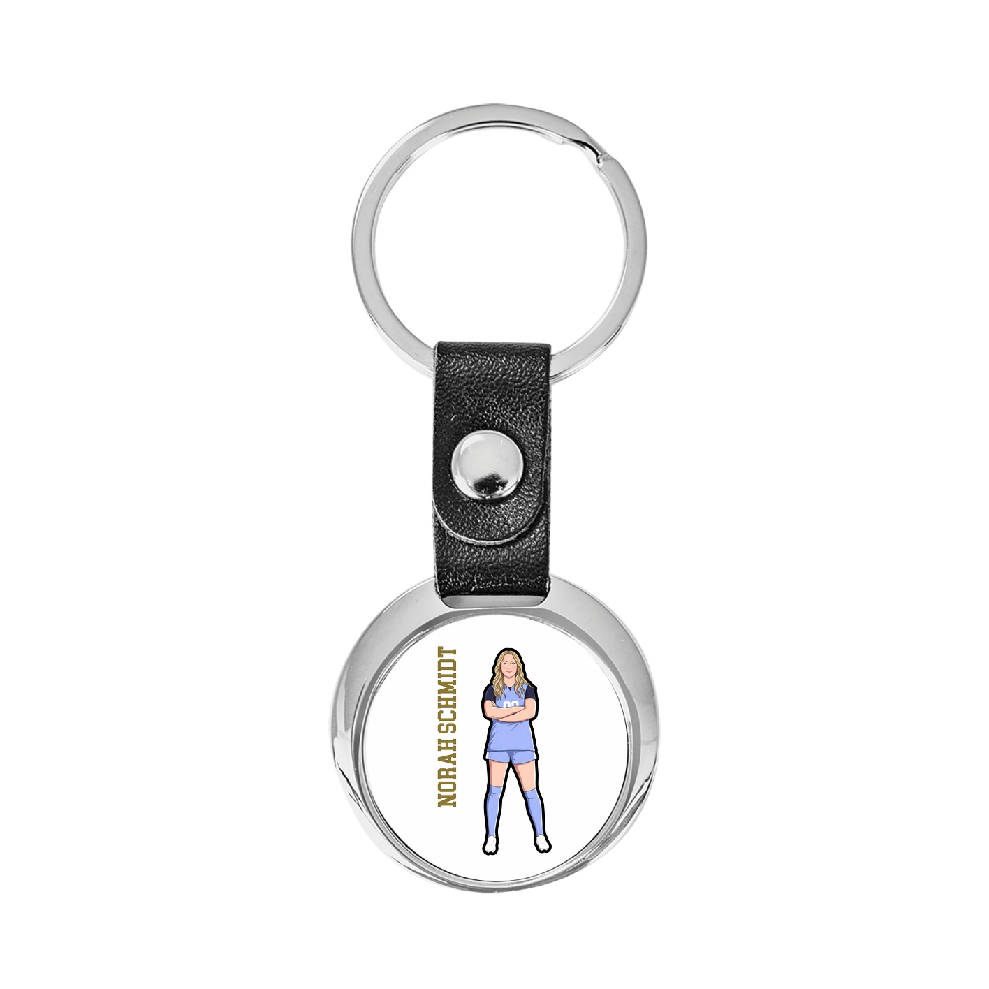 Key Chain — Name Vertical in Classic