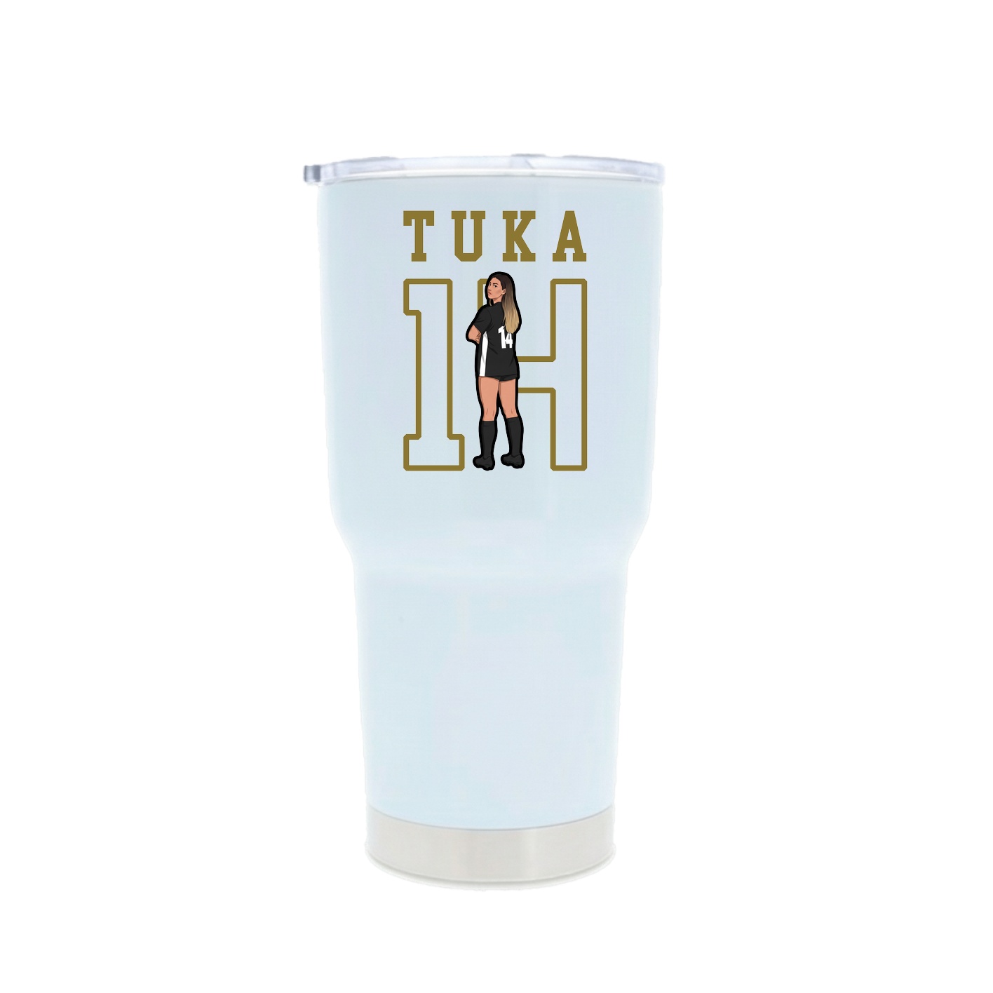 30oz Stainless Steel Tumbler — Shirsey in White