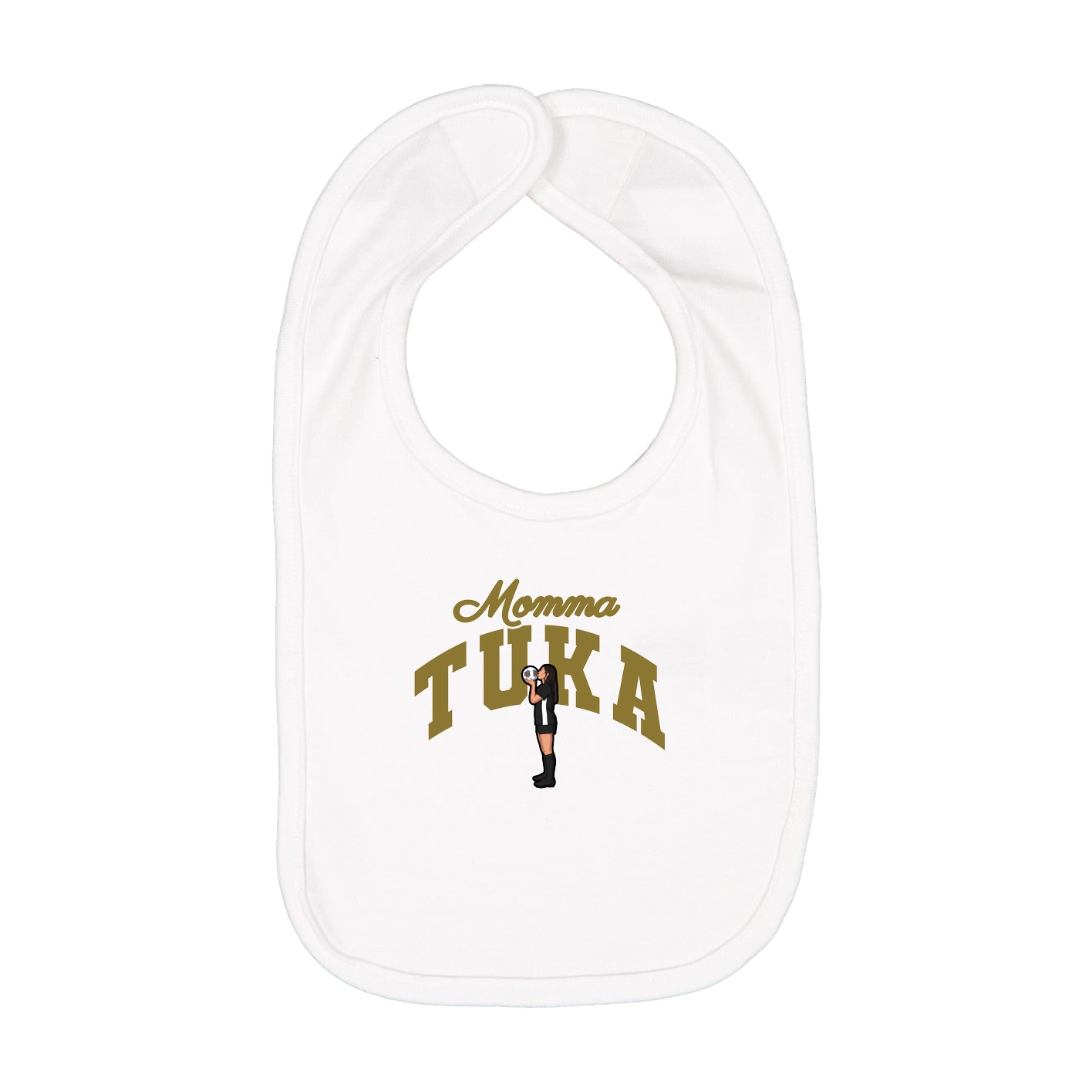 Infant Bib — Mothers Day Arch in White