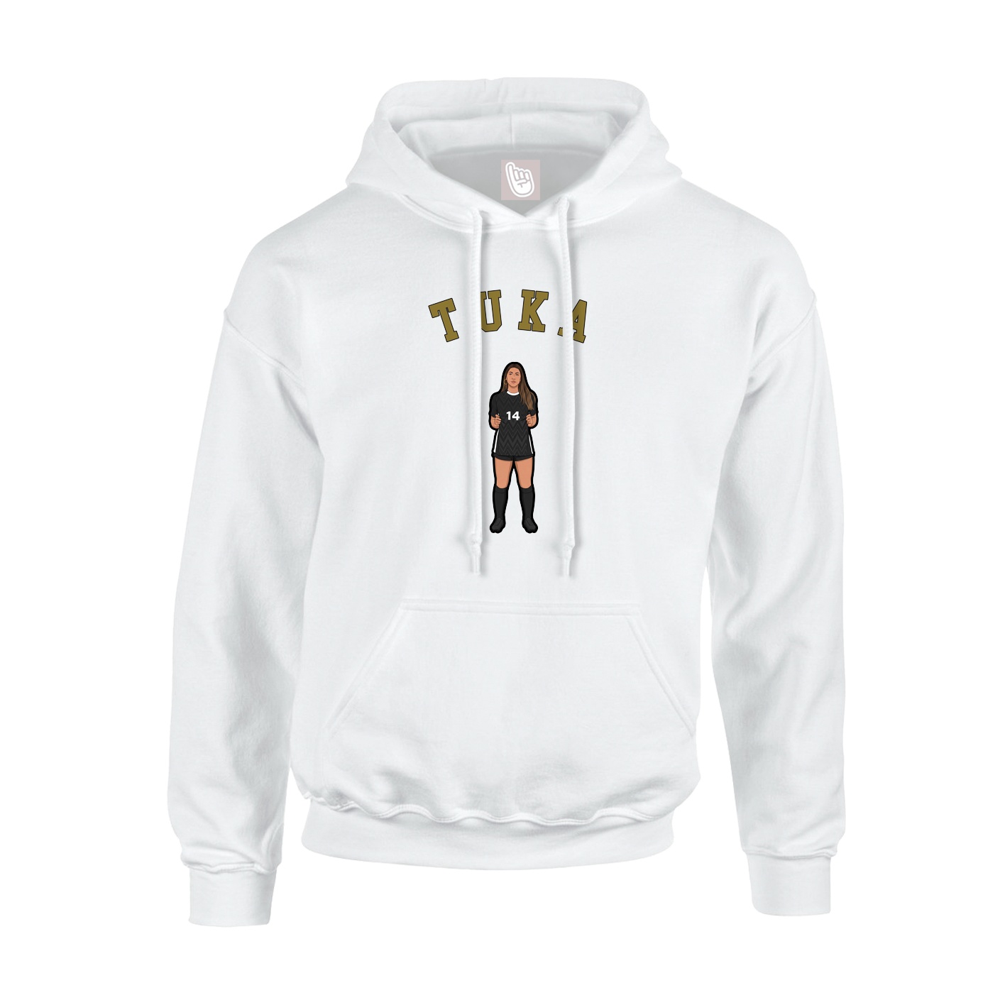 Hoodie — Shirsey Arch in White