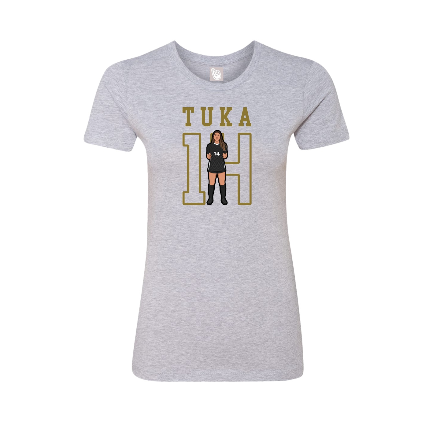 Fitted Women's Tee — Shirsey in Grey