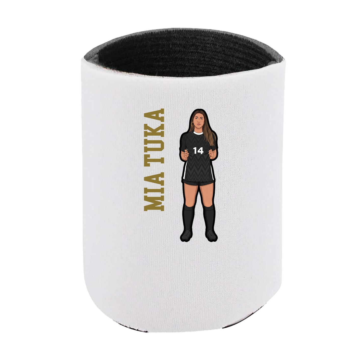 Can Holder — Name Vertical in White