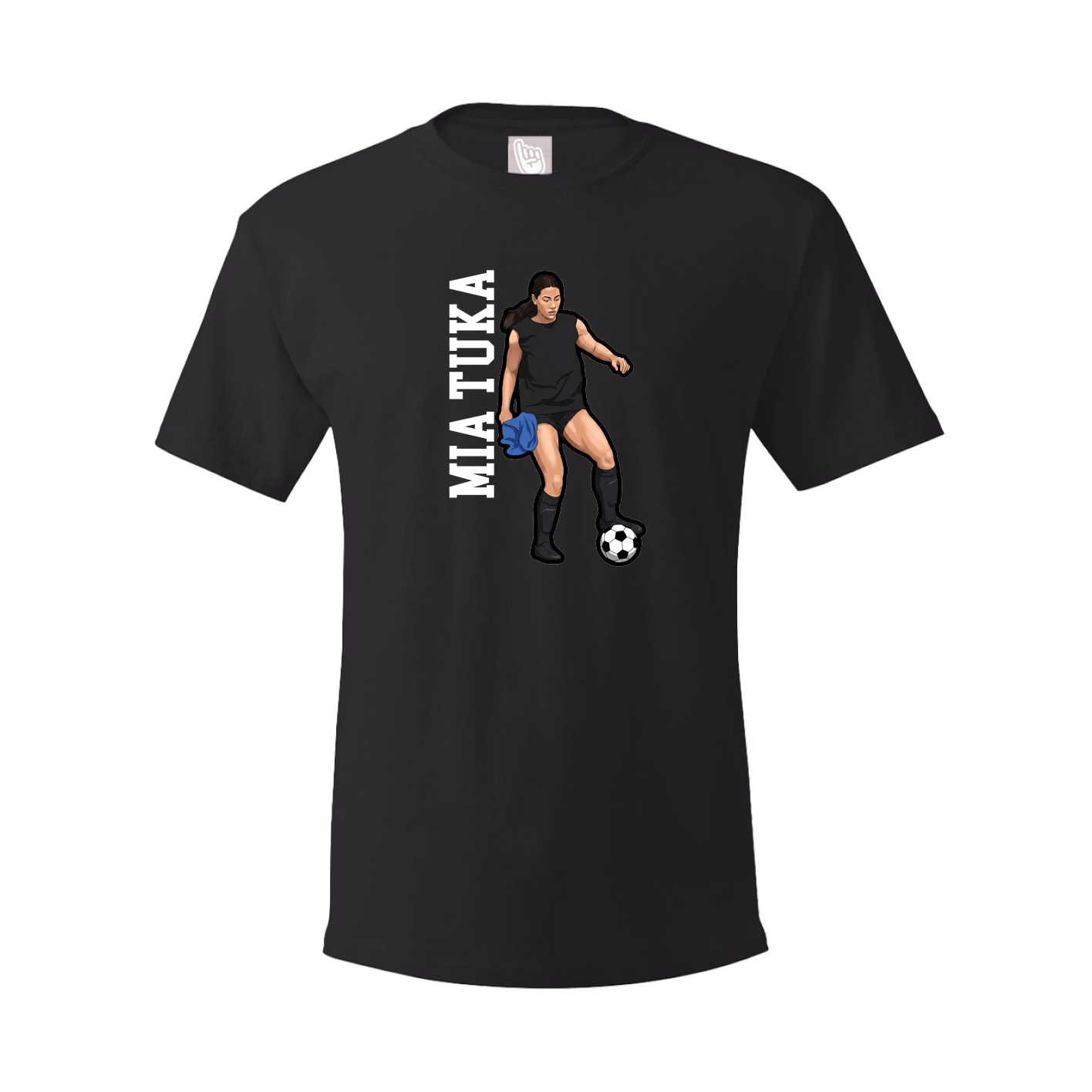Youth Tee — Name Vertical in Black