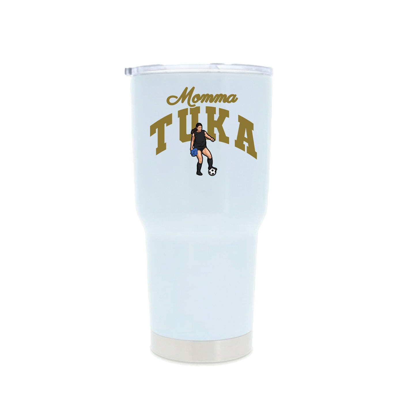 30oz Stainless Steel Tumbler — Mothers Day Arch in White