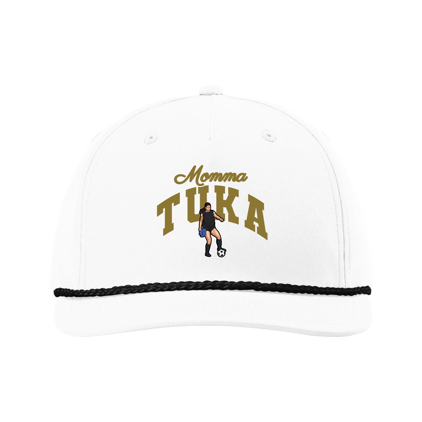 Five-Panel Classic Rope Cap — Mothers Day Arch in White
