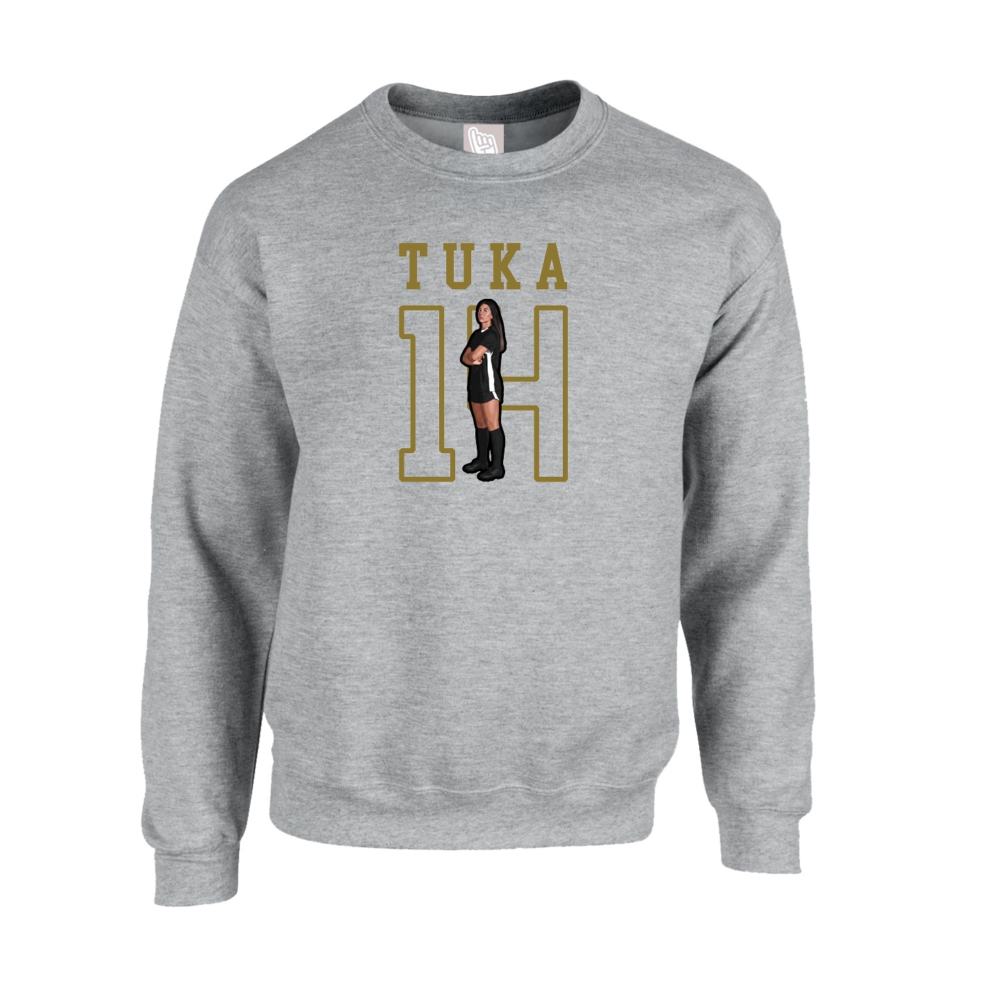 Fleece Crew — Shirsey in Grey