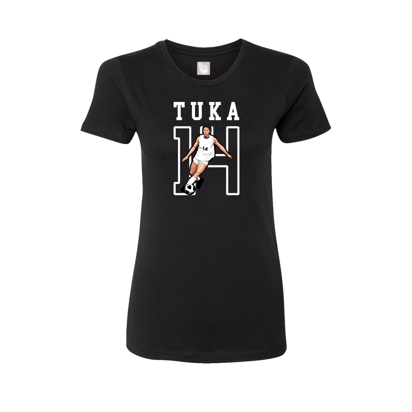 Fitted Women's Tee — Shirsey in Black