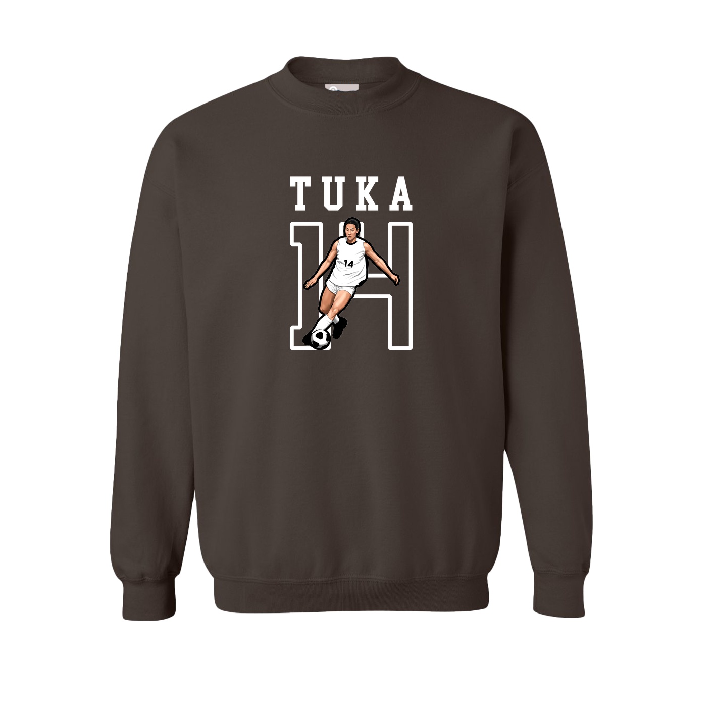 Fleece Crew — Shirsey in Brown