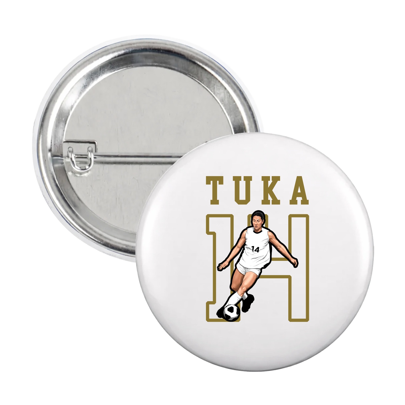 Game Day Button — Shirsey in White