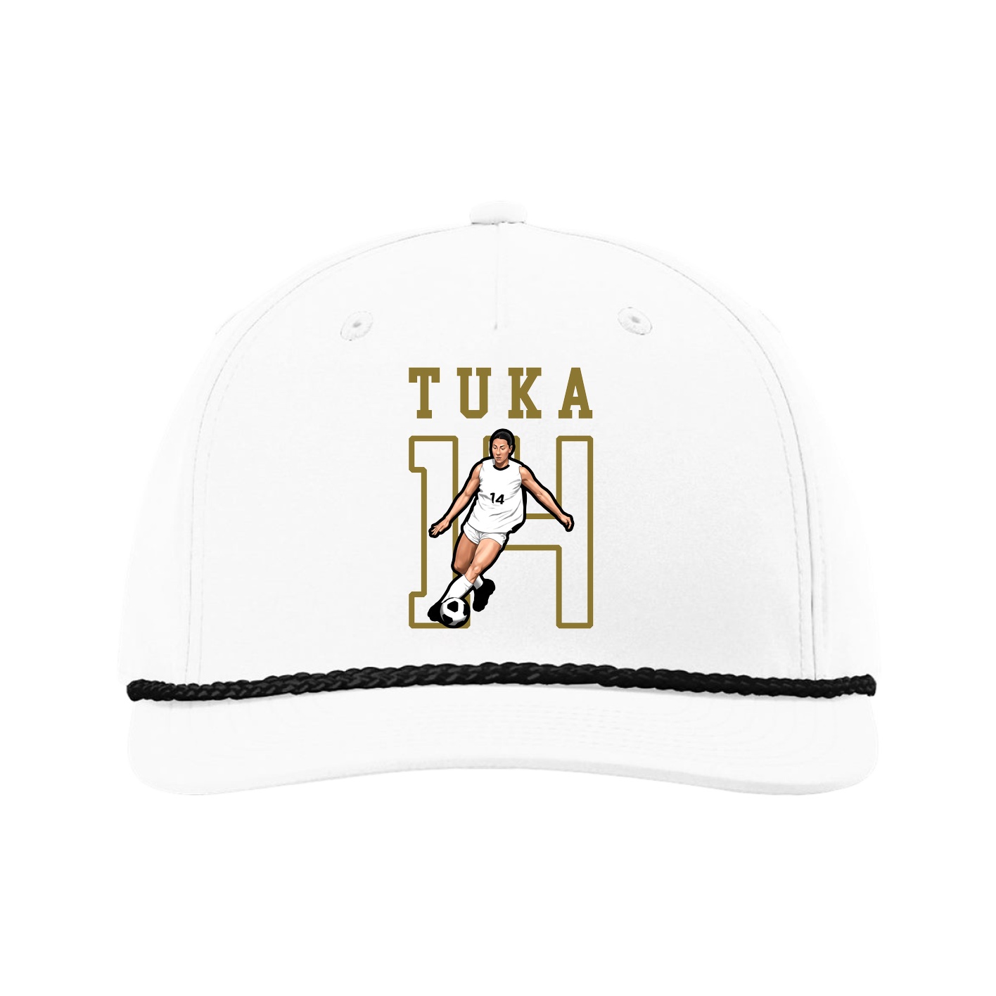 Five-Panel Classic Rope Cap — Shirsey in White