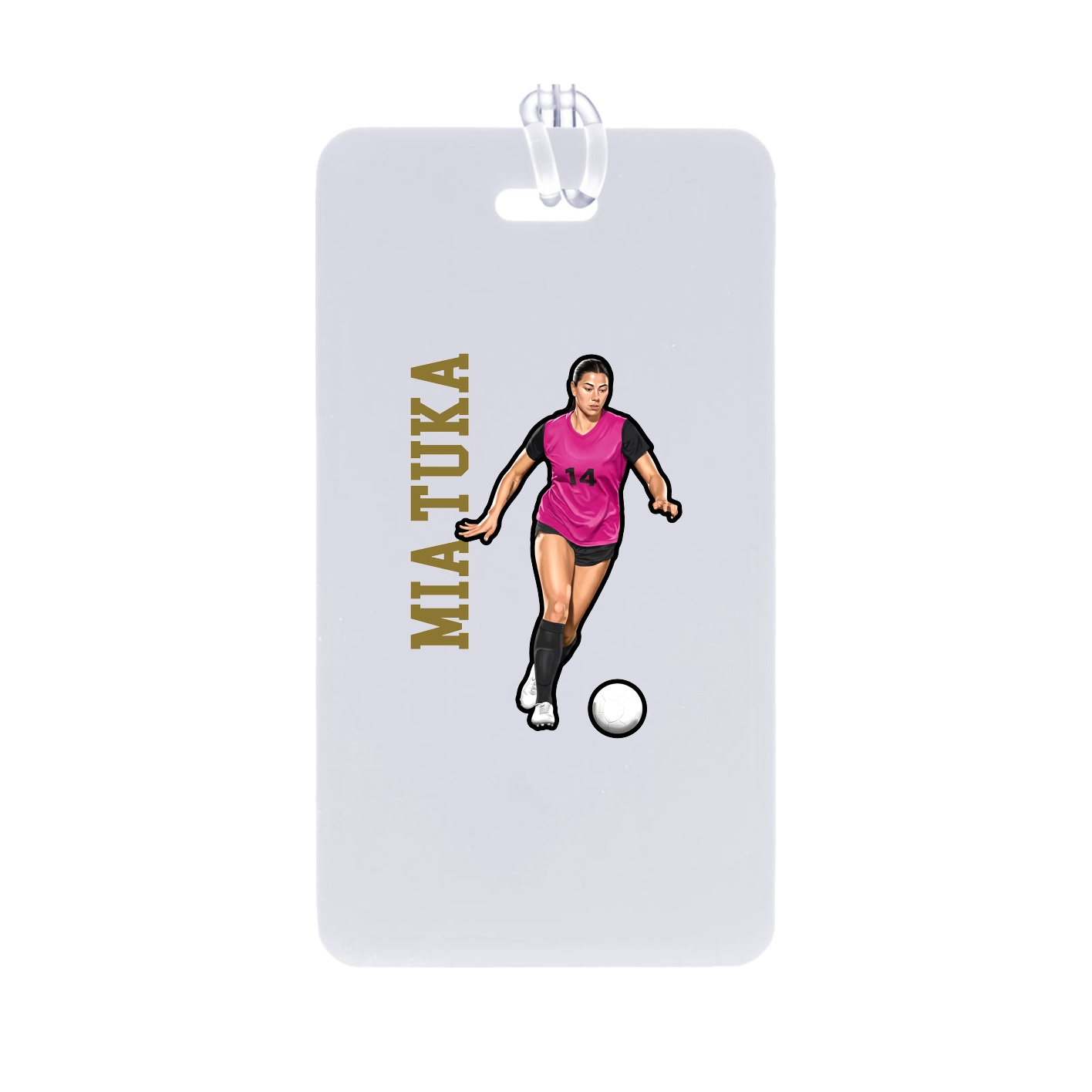 Bag Tag — Name Vertical in Classic