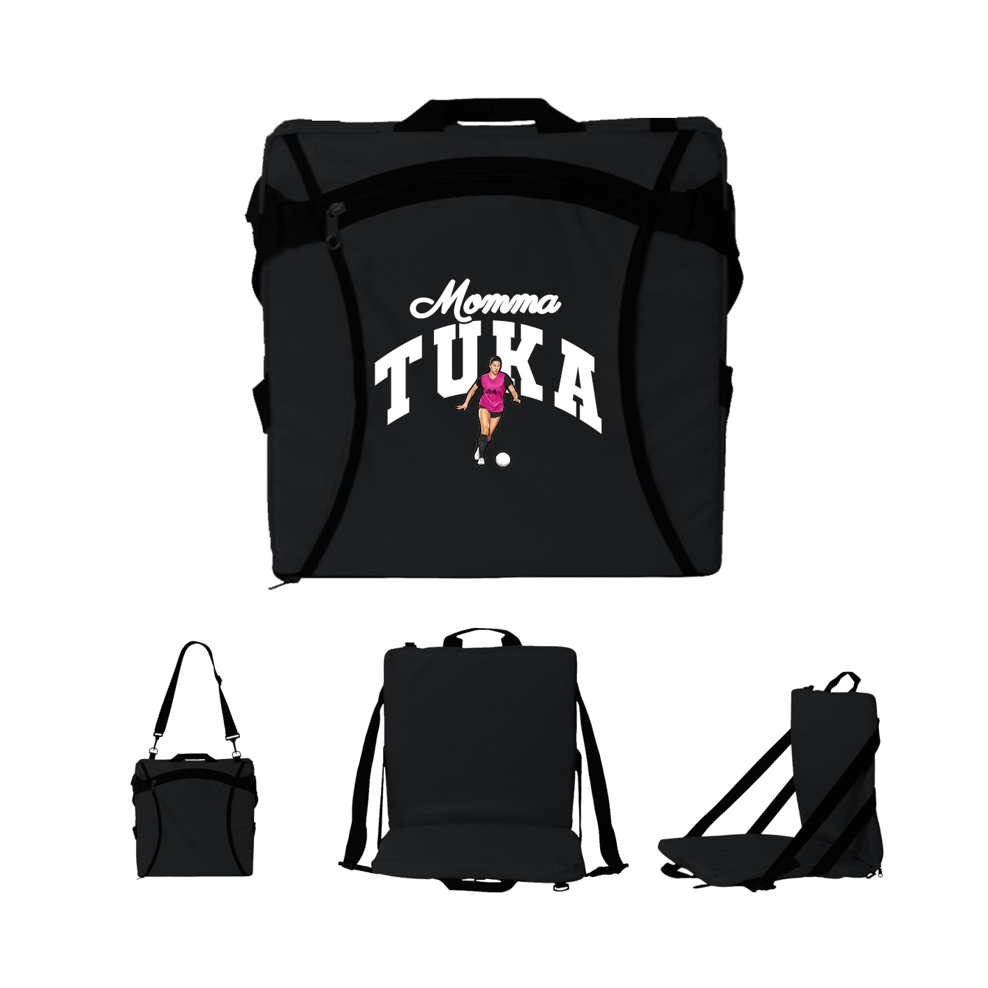 Folding Stadium Seat — Mothers Day Arch in Black
