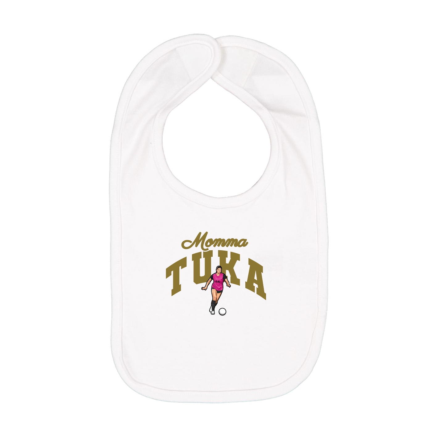 Infant Bib — Mothers Day Arch in White