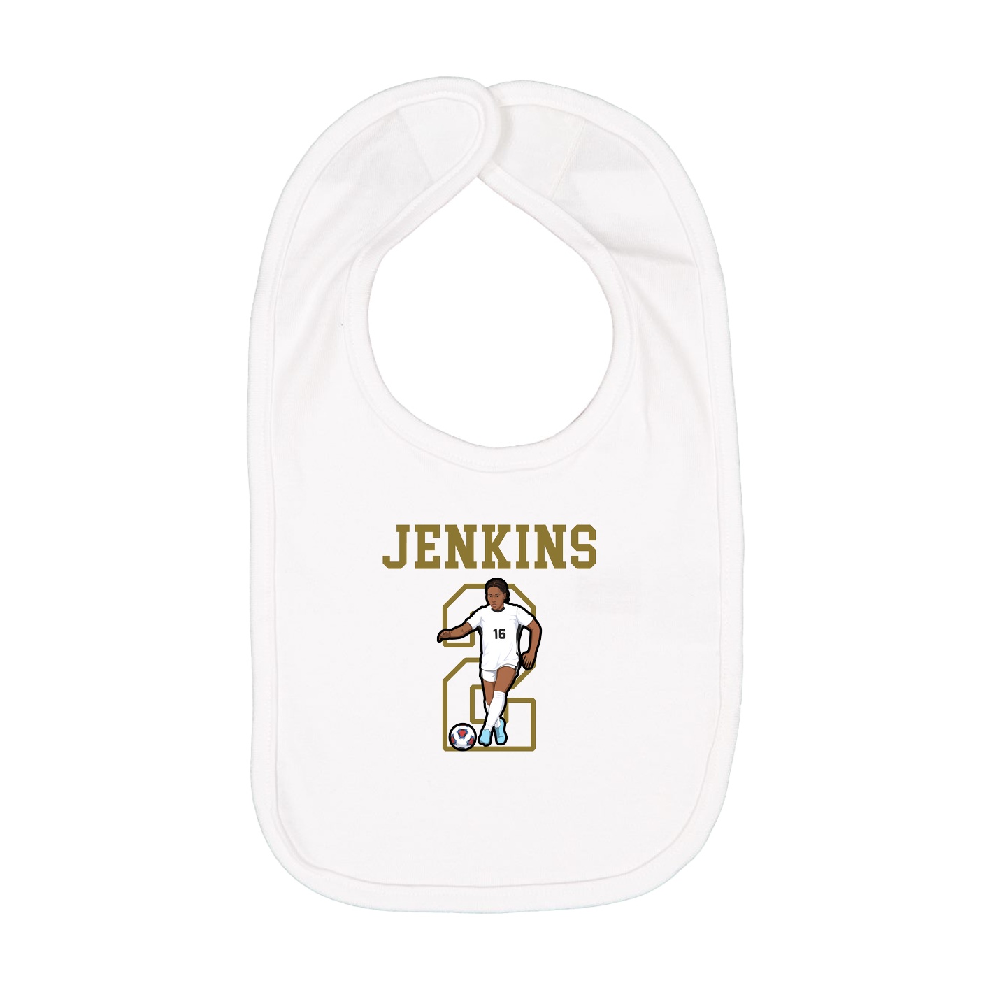 Infant Bib — Shirsey in White