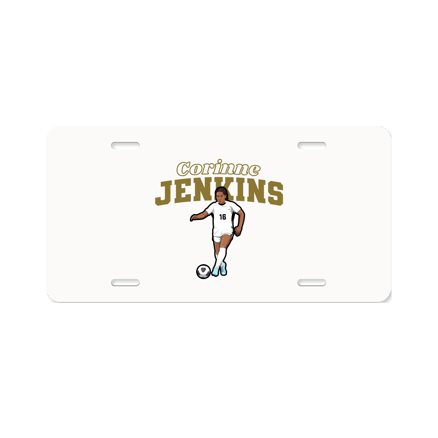 License Plate — Name Arch in Classic