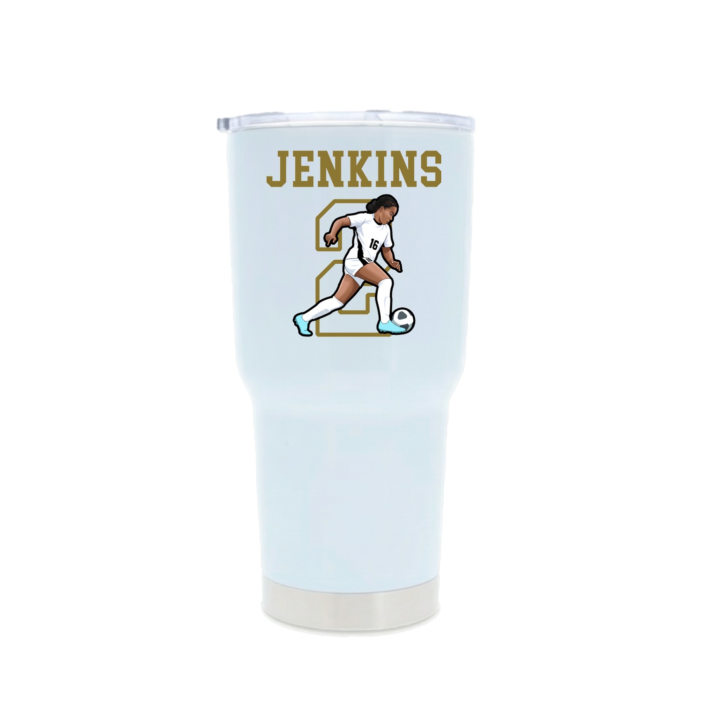 30oz Stainless Steel Tumbler — Shirsey in White