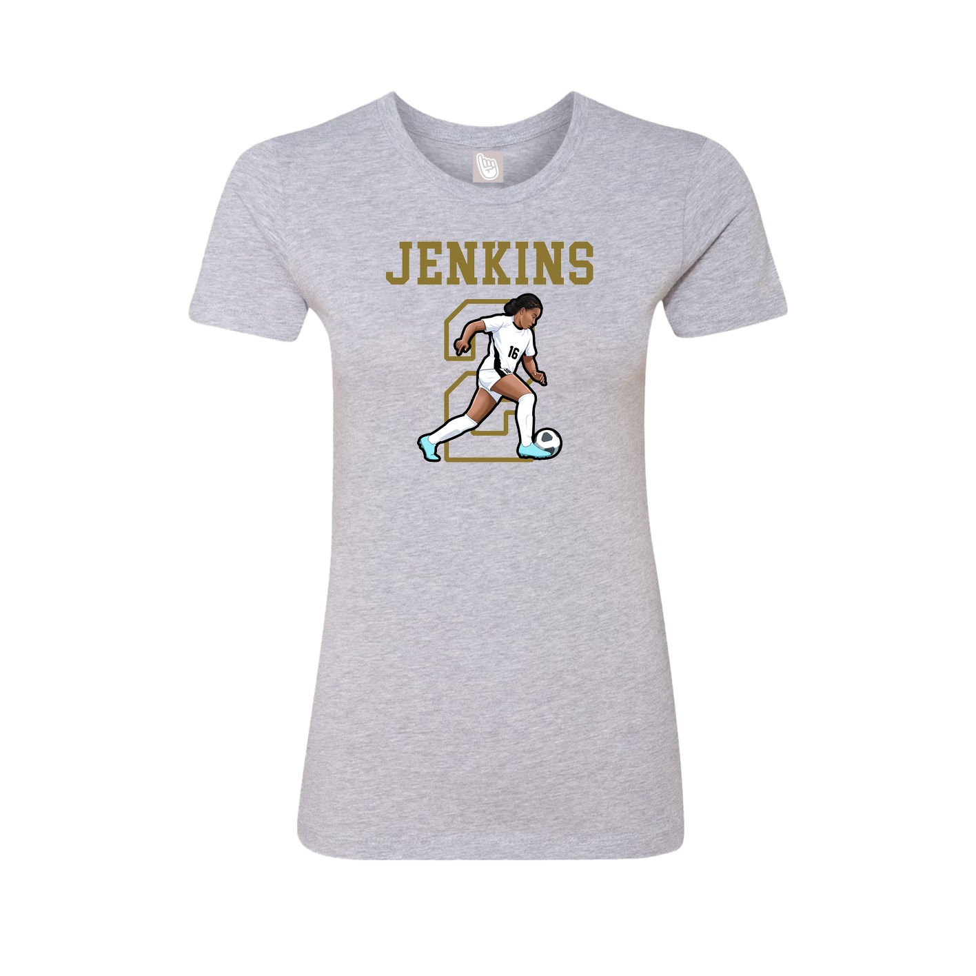 Fitted Women's Tee — Shirsey in Grey