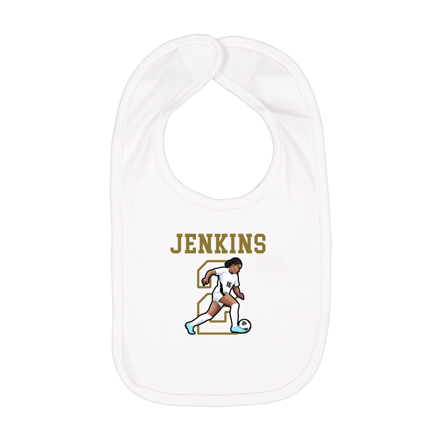 Infant Bib — Shirsey in White
