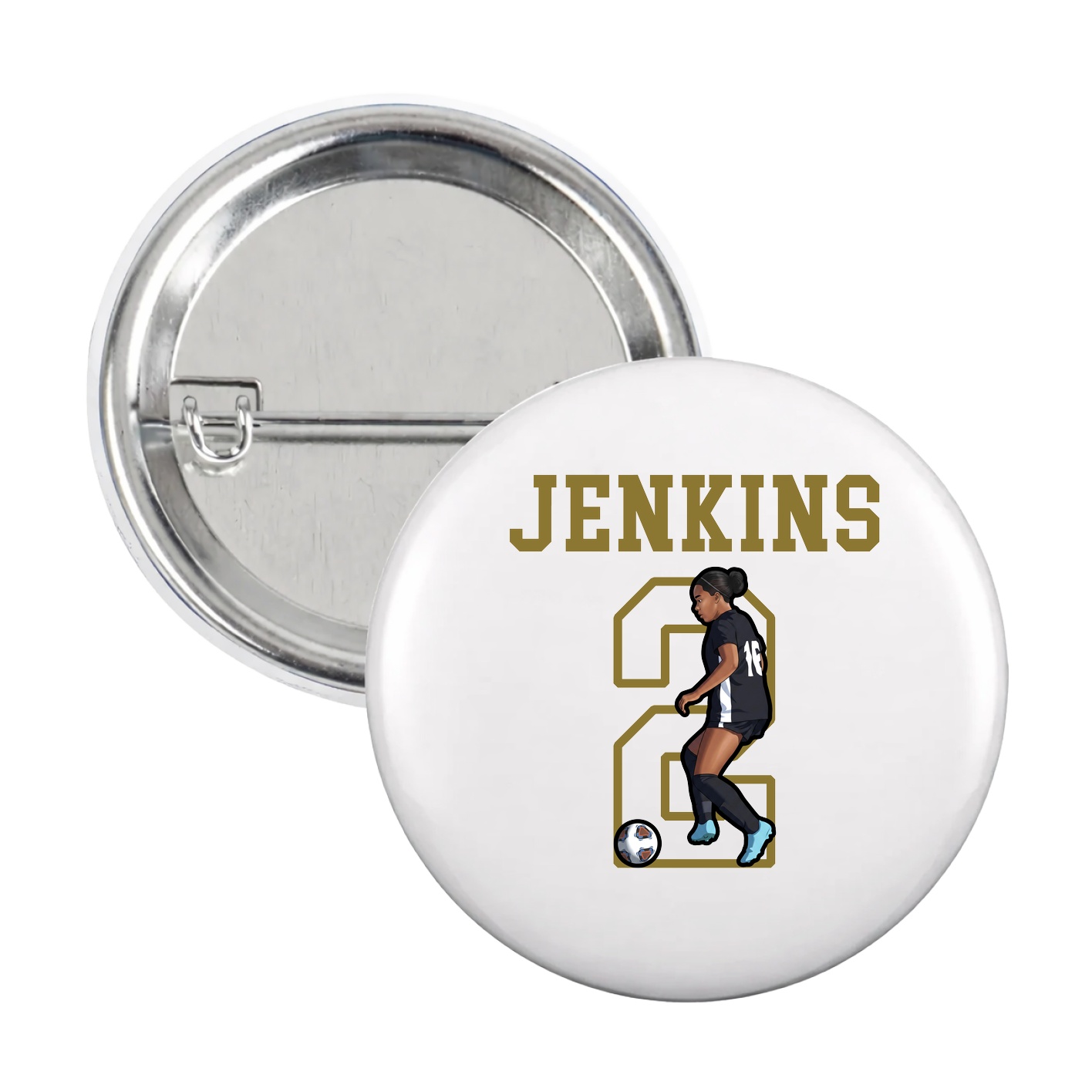 Game Day Button — Shirsey in White