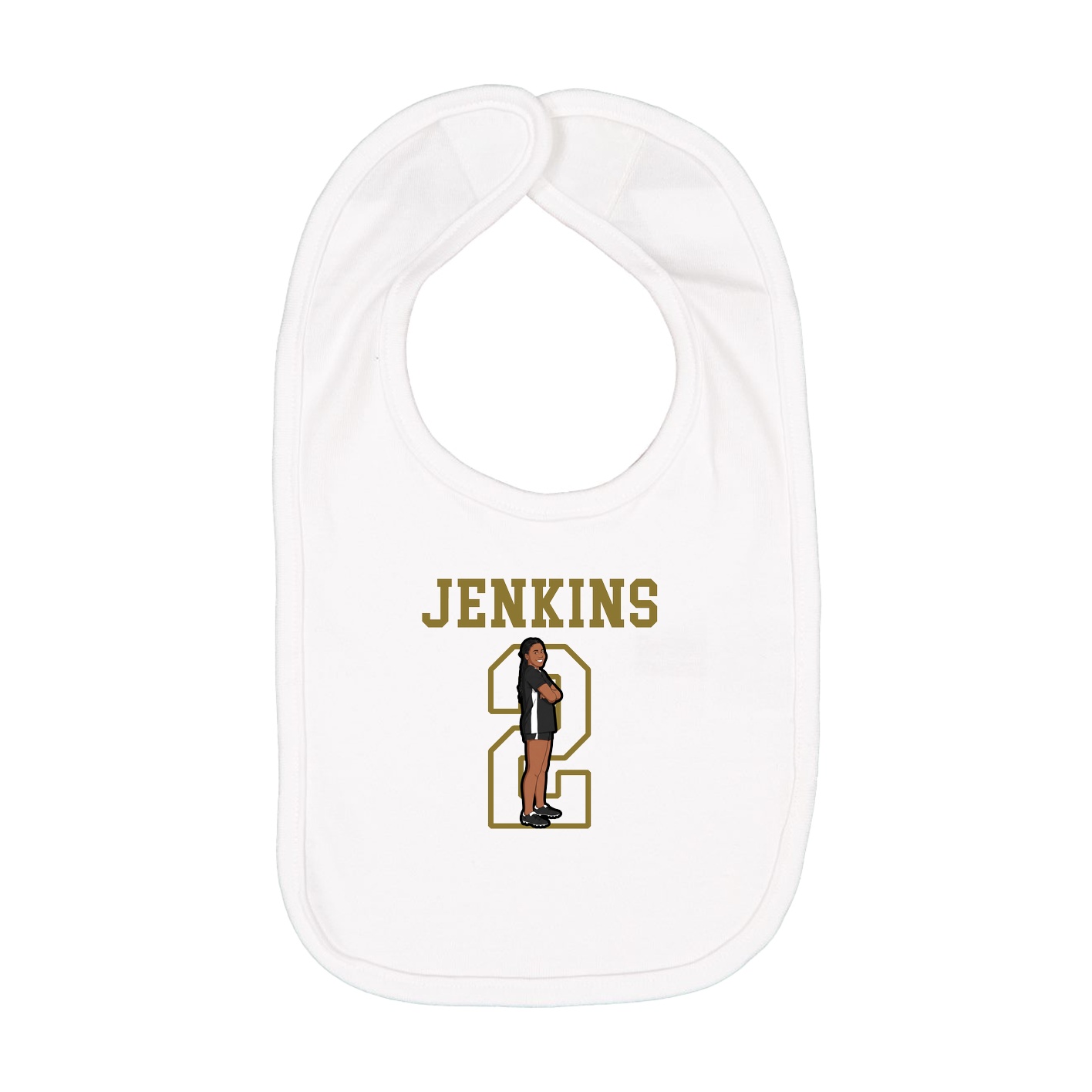 Infant Bib — Shirsey in White