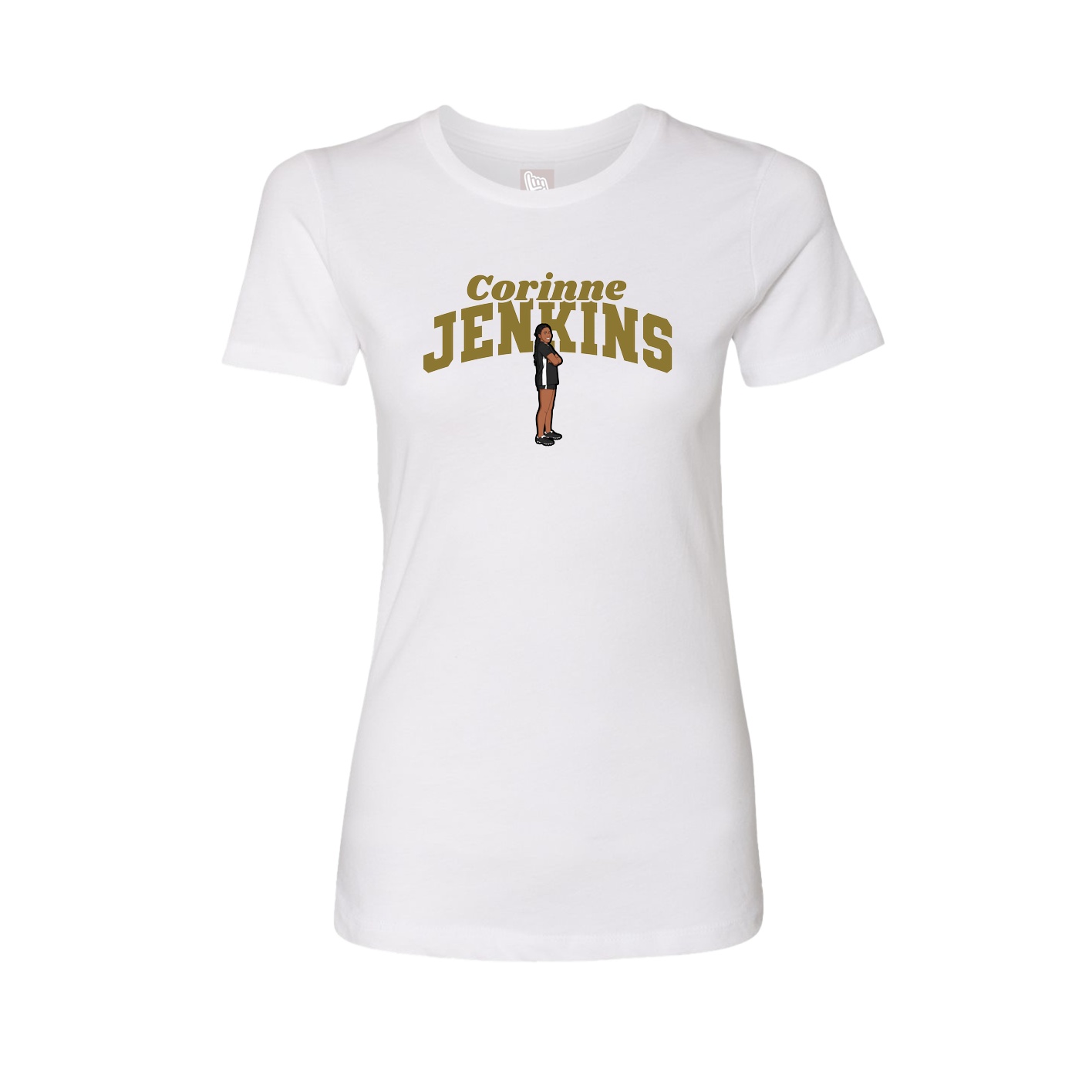 Womens Tee — Signature Arch in White