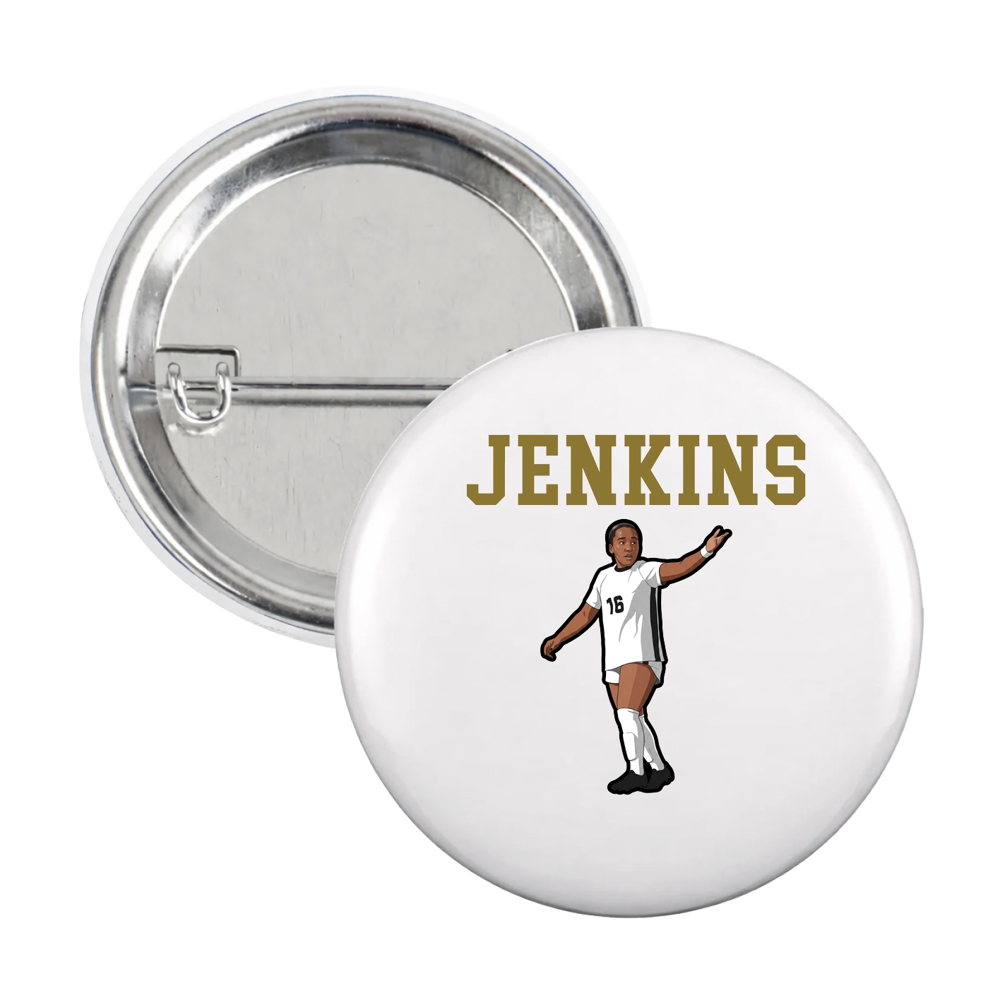 Game Day Button — Shirsey in White