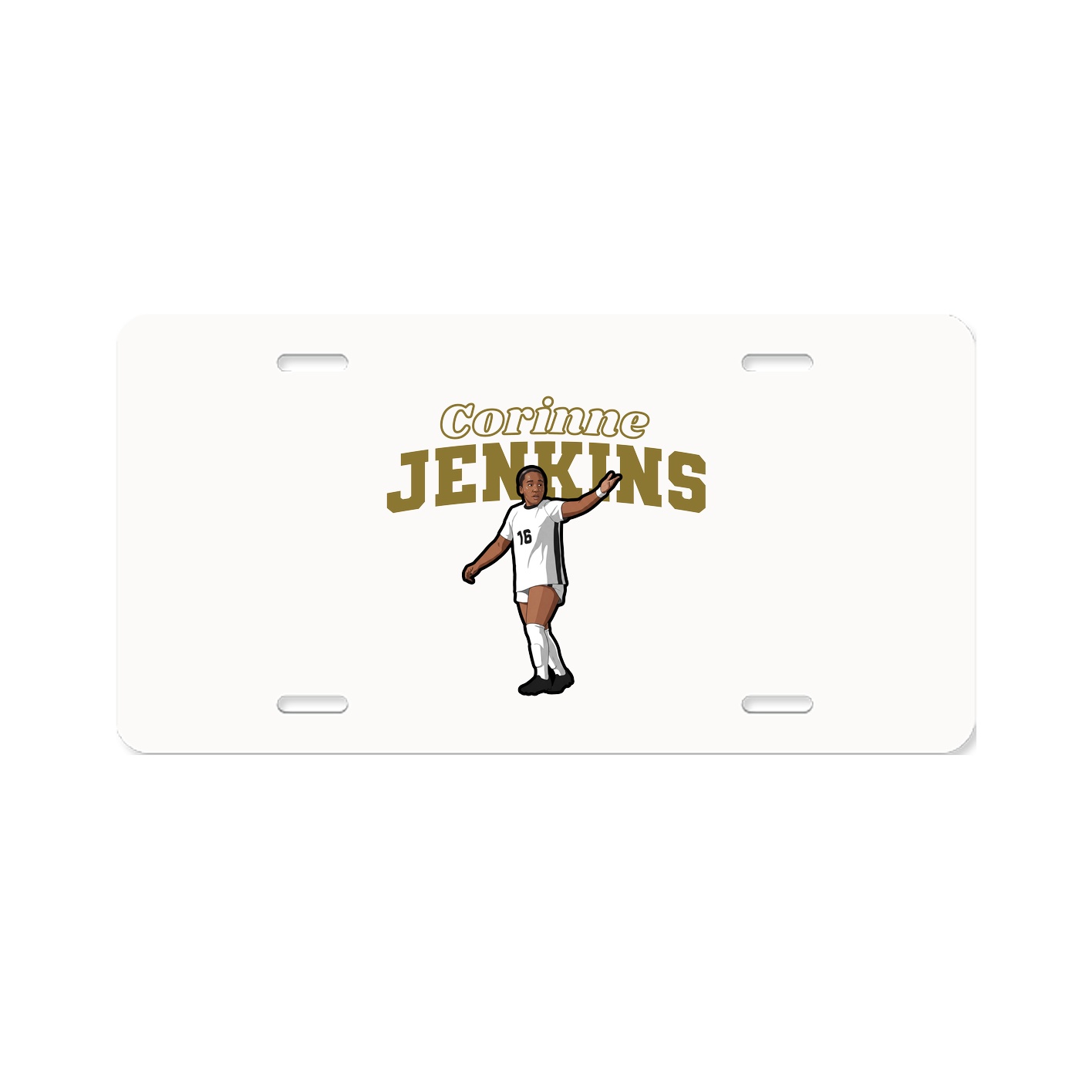 License Plate — Name Arch in Classic
