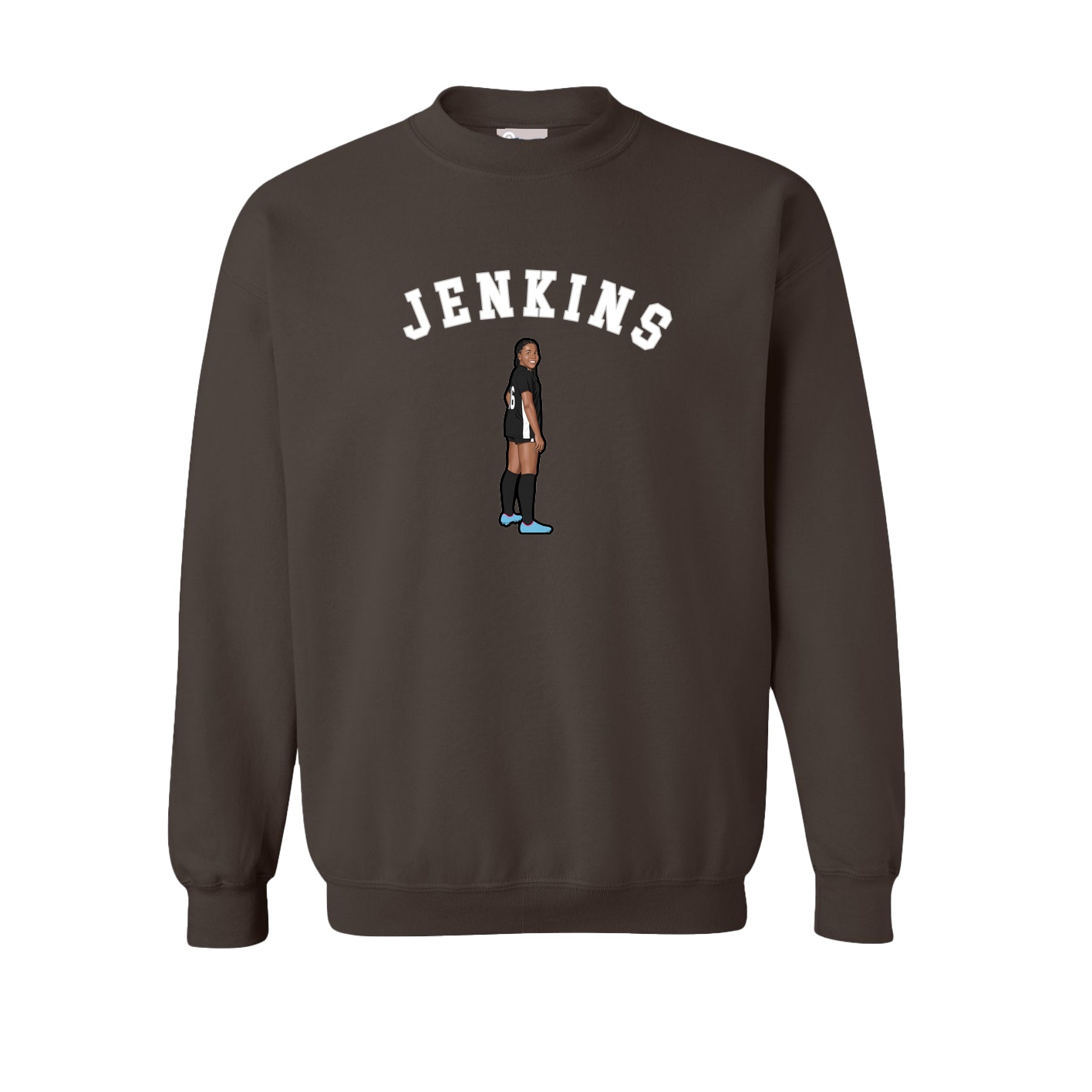 Fleece Crew — Shirsey Arch in Brown