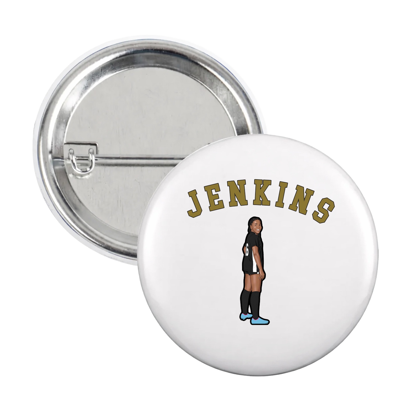 Game Day Button — Shirsey Arch in White