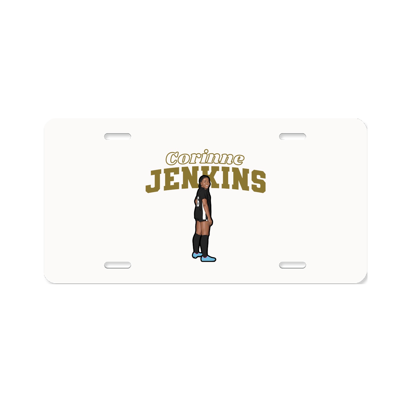 License Plate — Name Arch in Classic