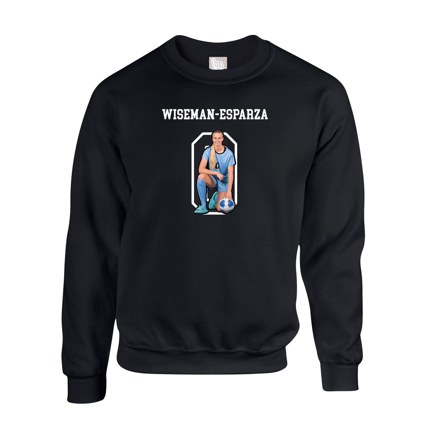 Fleece Crew — Shirsey in Black