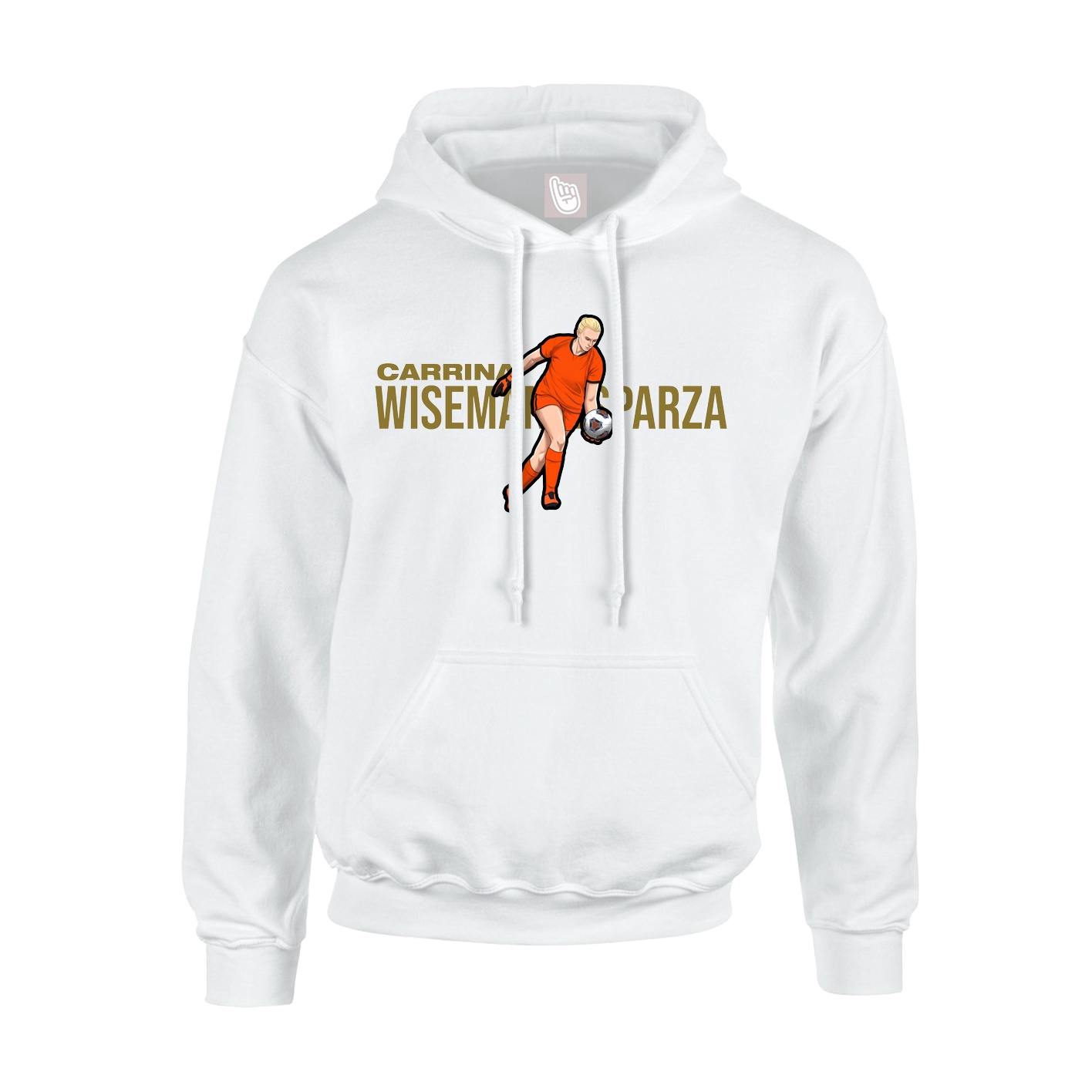 Youth Hoodie — Player Name in White