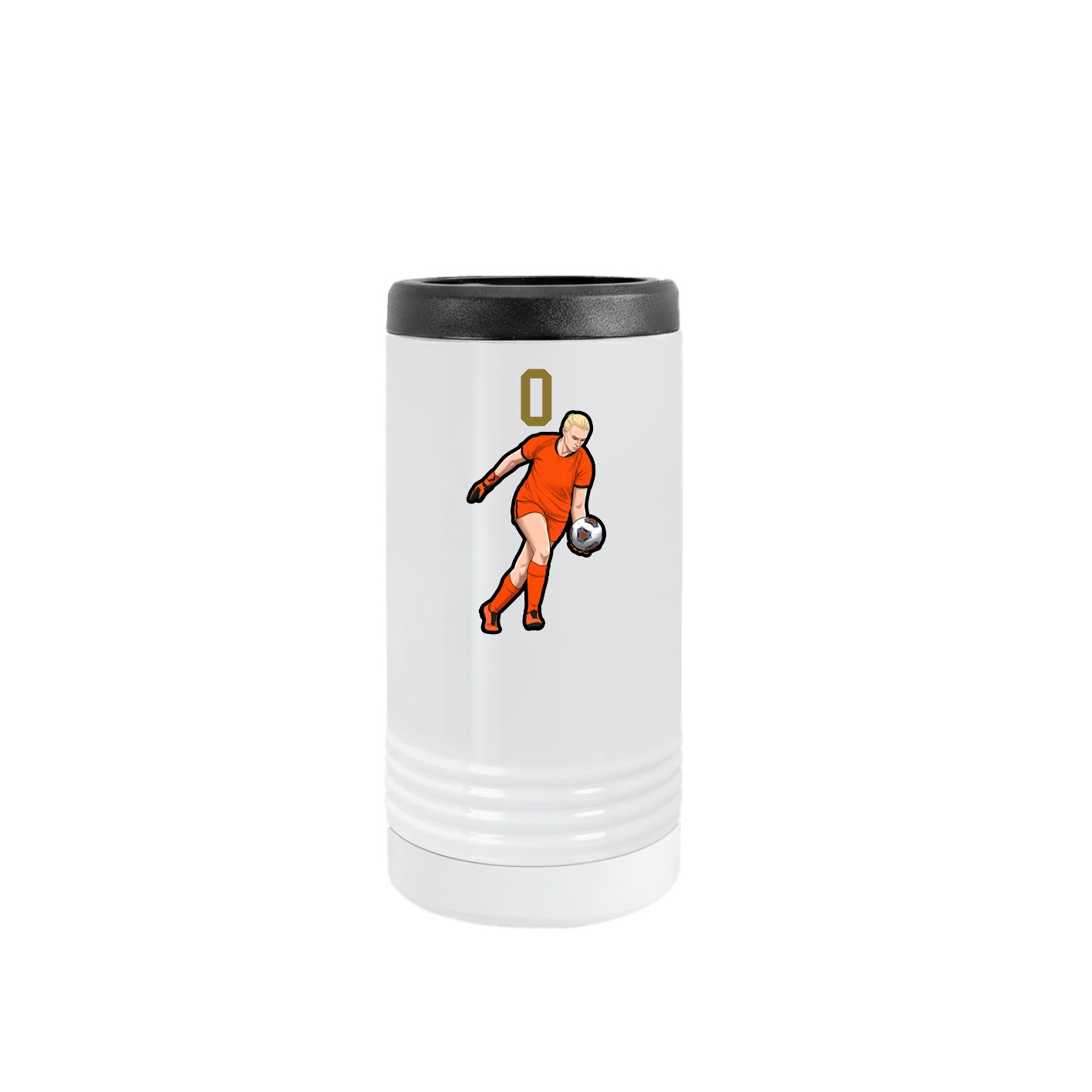 Slim Beverage Holder — Number Top in White