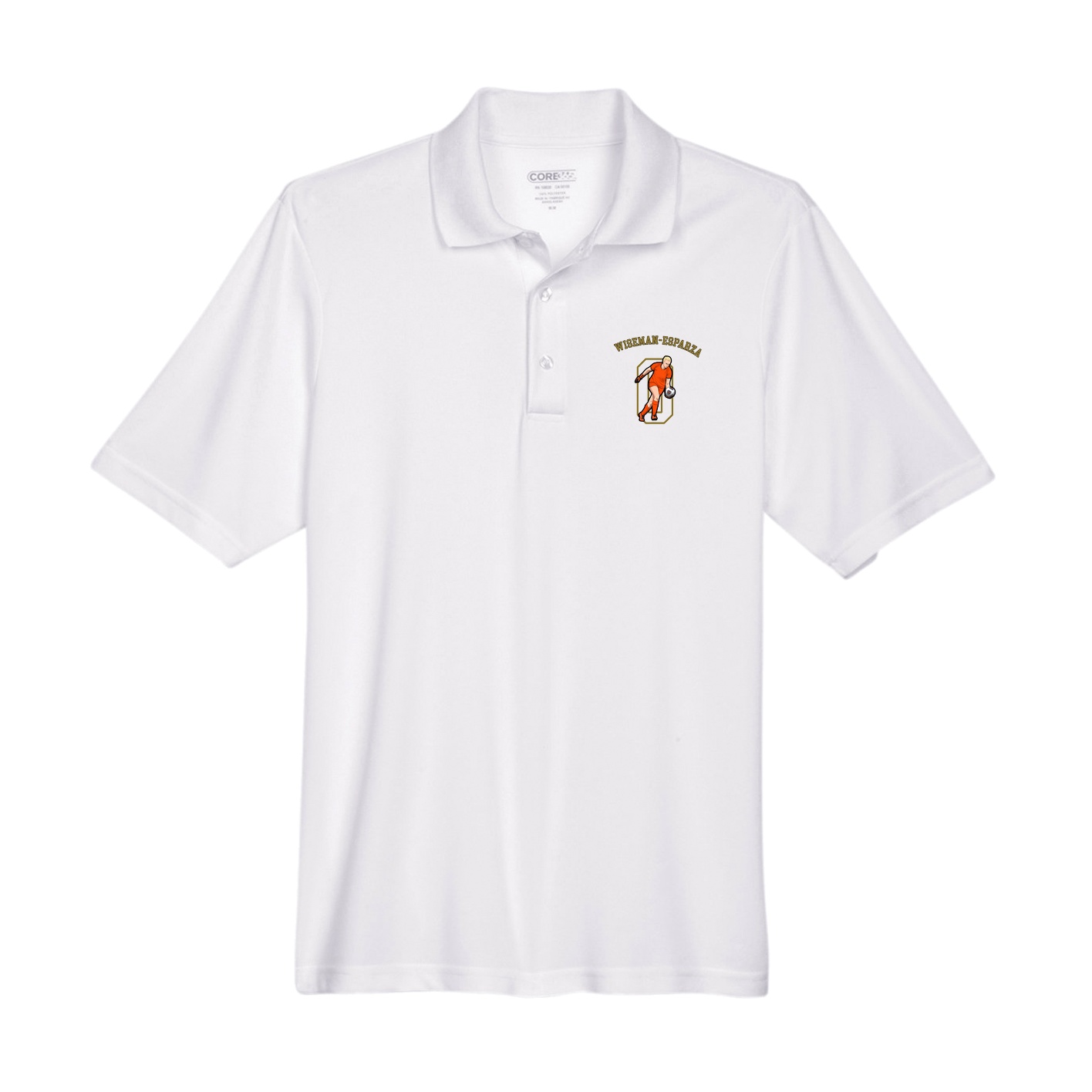 Performance Polo — Shirsey Arch in White