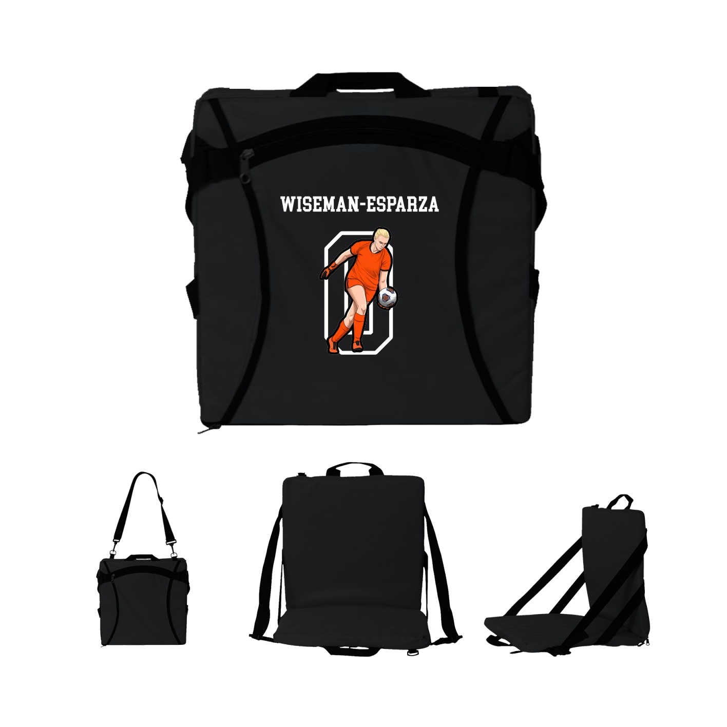 Folding Stadium Seat — Shirsey in Black