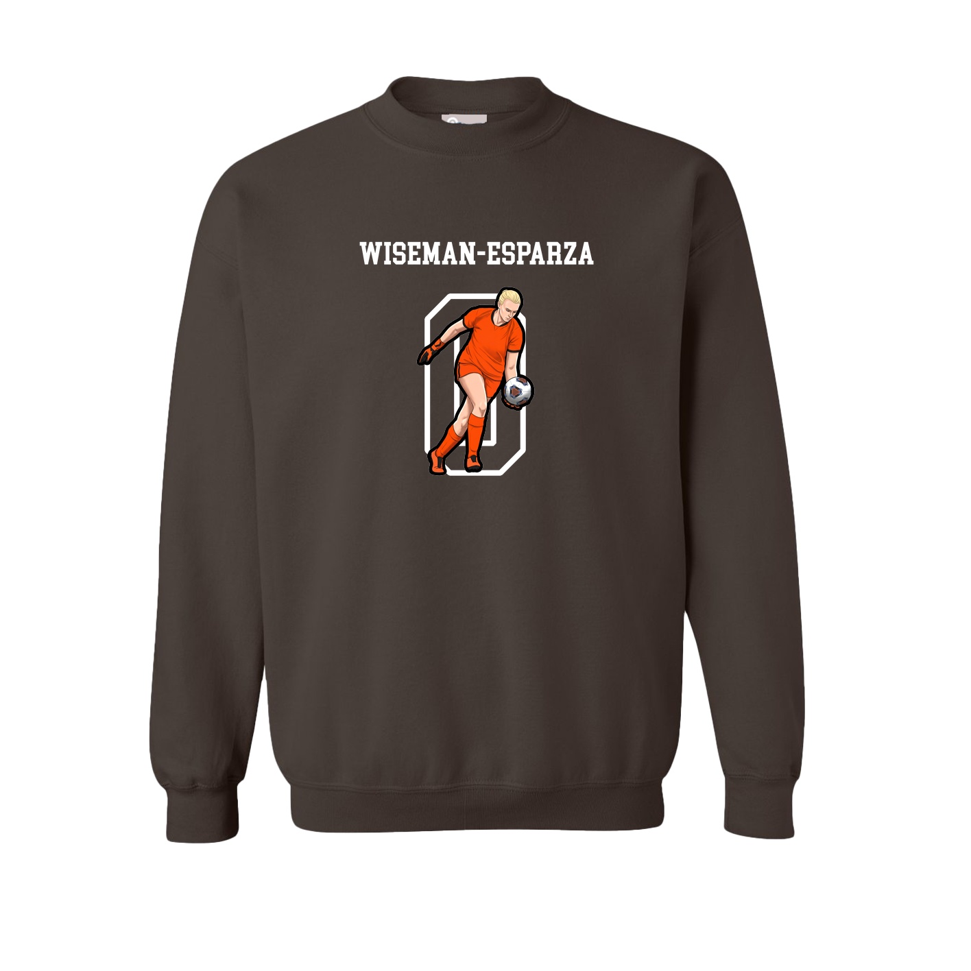 Fleece Crew — Shirsey in Brown