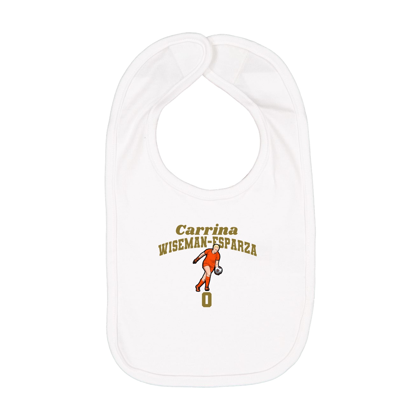 Infant Bib — Signature Arch in White